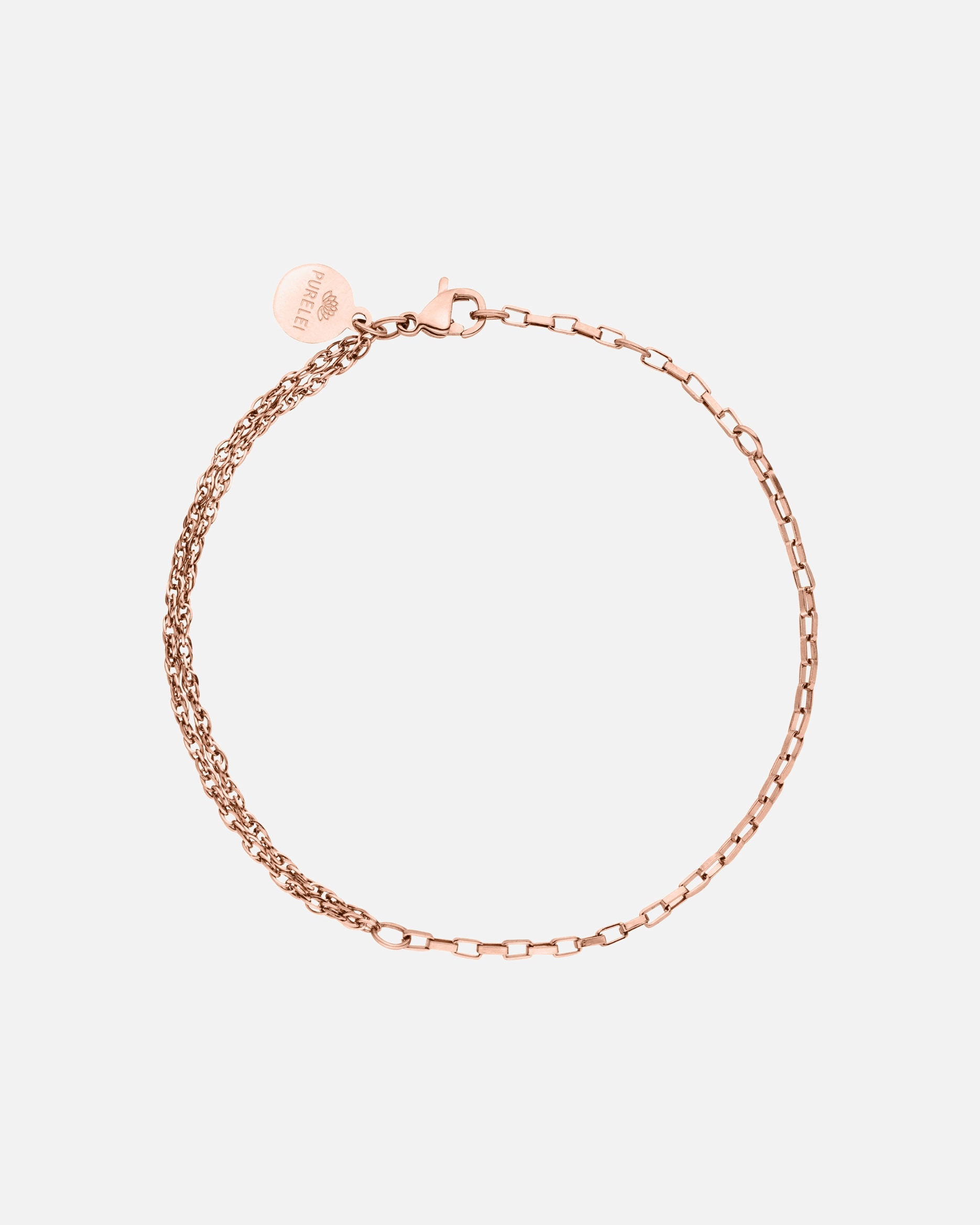 Armband für Weiblich Purelei Kumu O Mix Armband 100% Edelstahl Rosegold