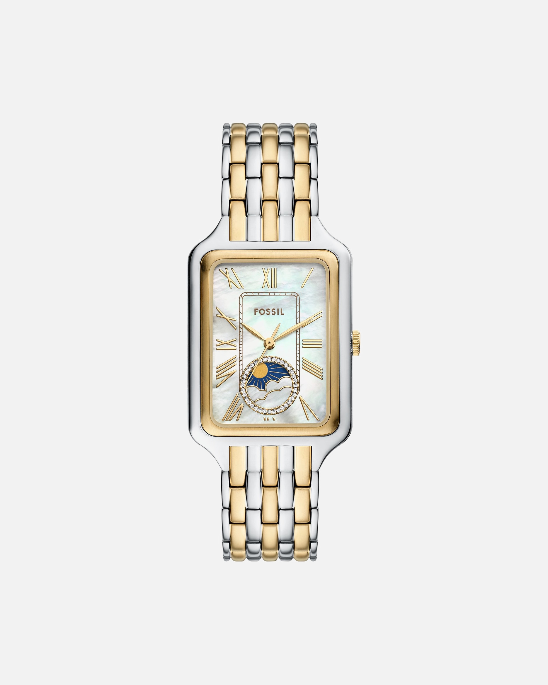 Uhr für Weiblich Fossil Damenuhr Edelstahl bicolor