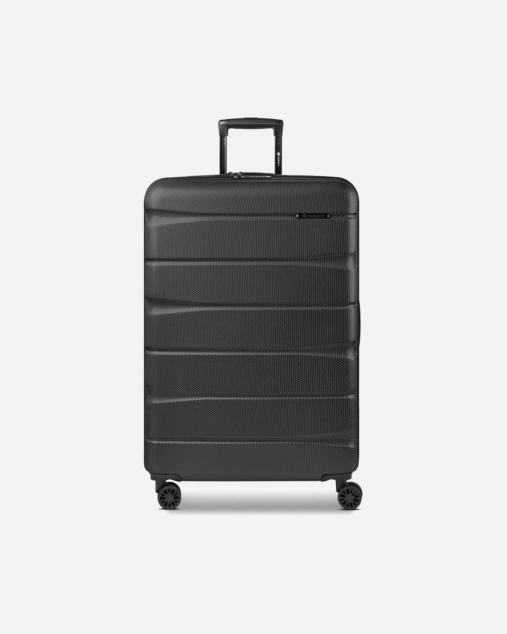 Trolley für Männlich Franky Munich 4.0 4 Rollen Trolley L 76 cm mit Dehnfalte black dull