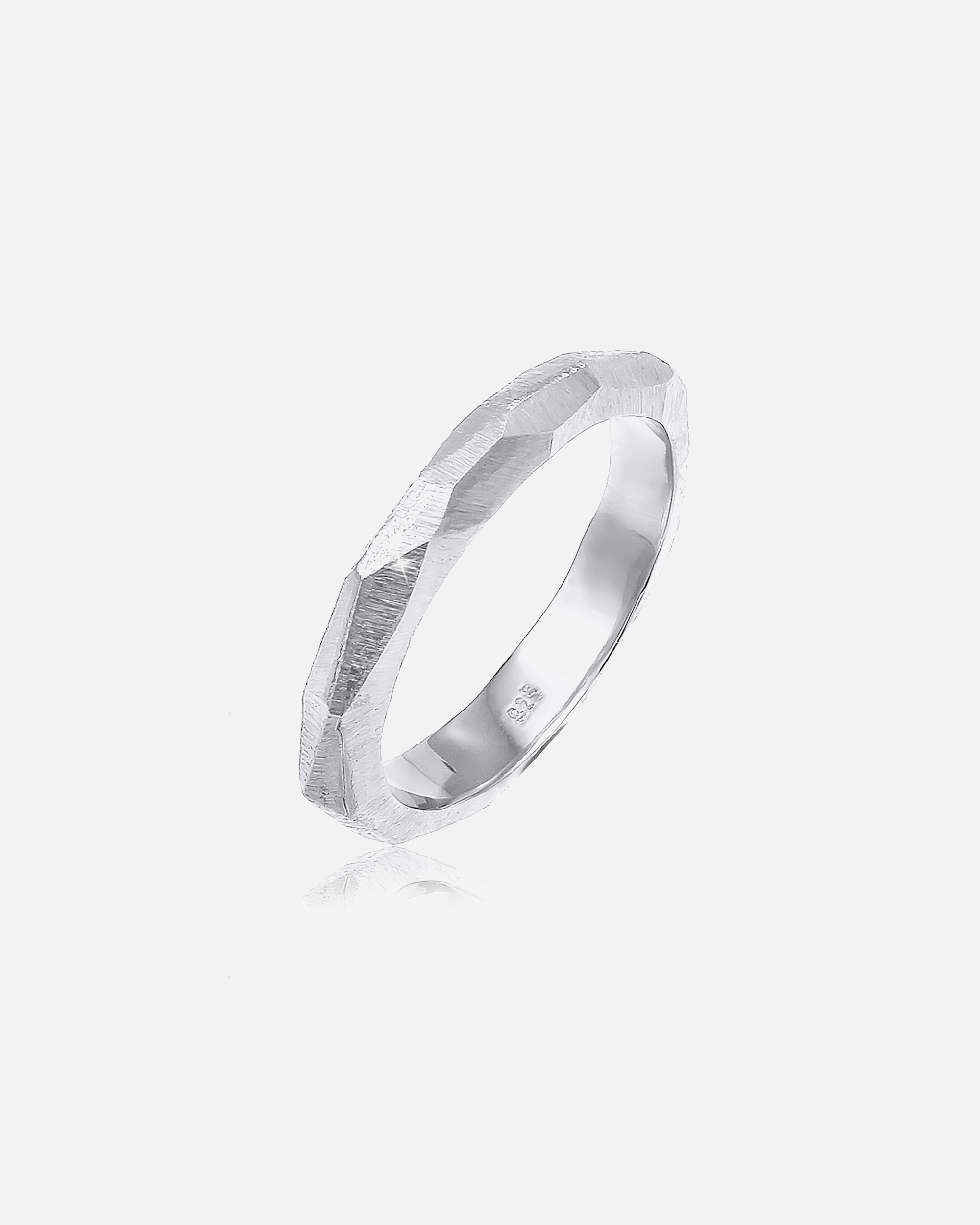 Ring für Weiblich Elli PREMIUM Paarring Trauring Hochzeit Brushed 925 Silber 66