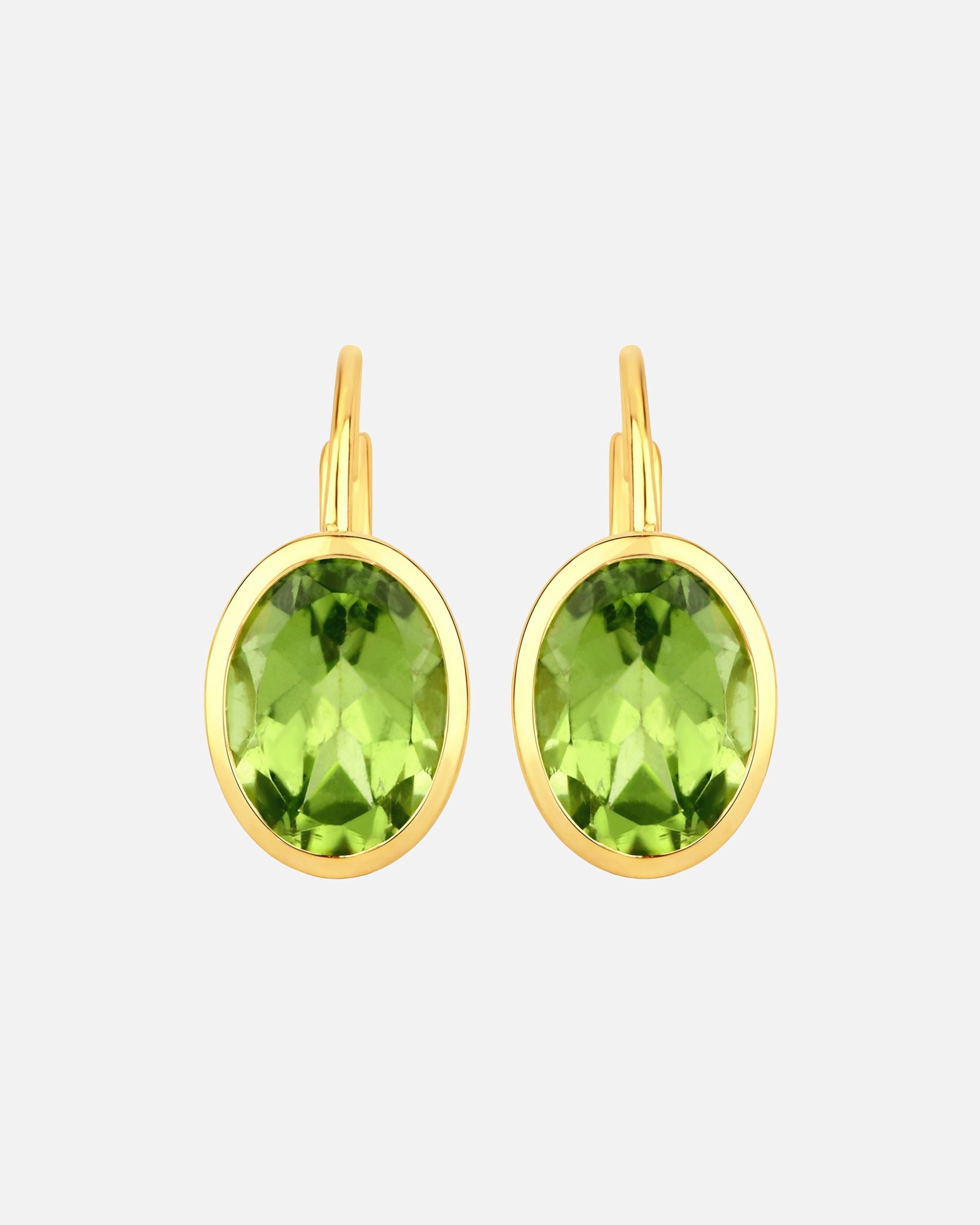 Ohrringe für Weiblich Rafaela Donata Ohrringe Sterling Silber Citrin in Gelbgold Green