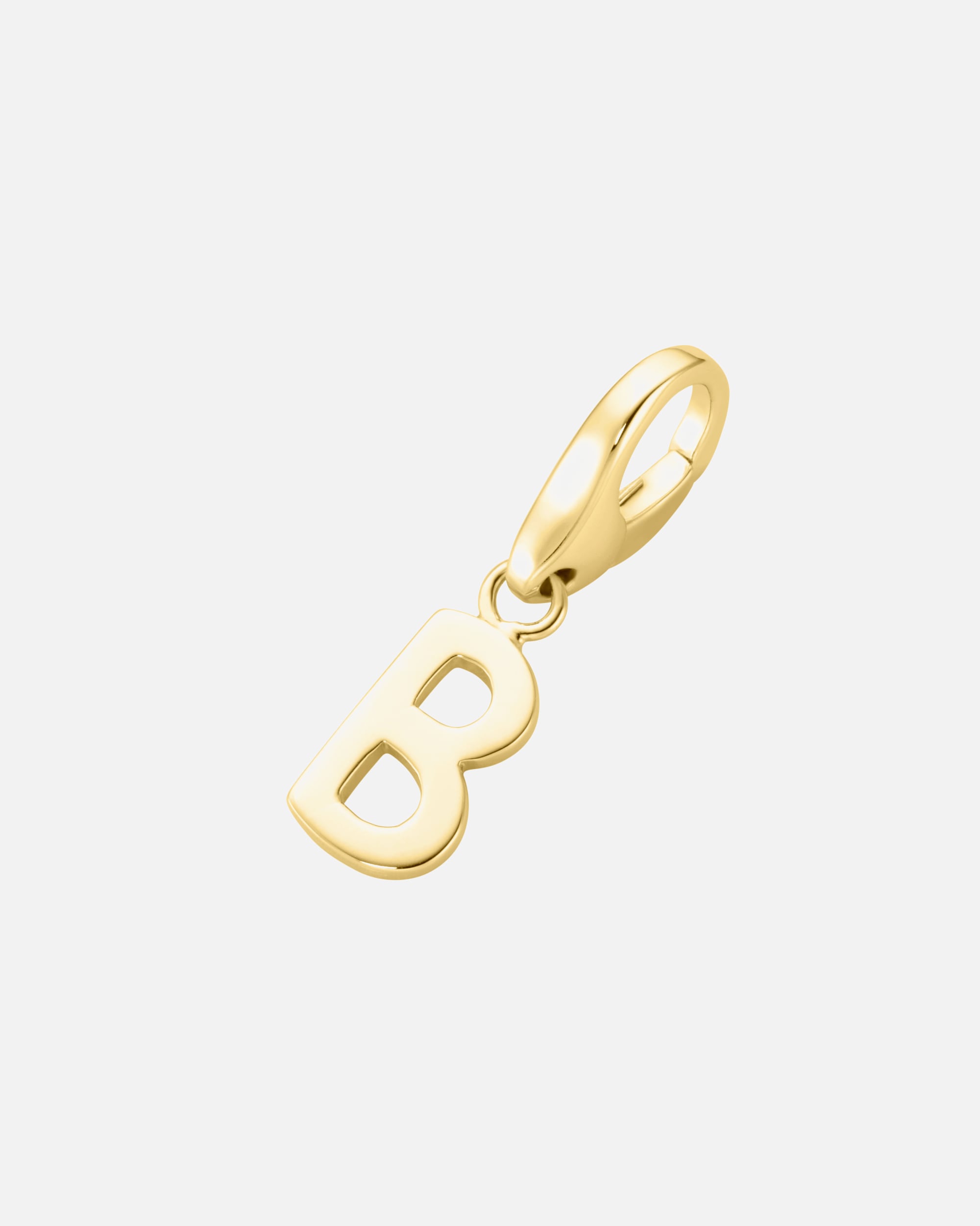 Schmuckanhänger für Weiblich Giorgio Martello Milano Charm Buchstabe B, Silber 925 Gold