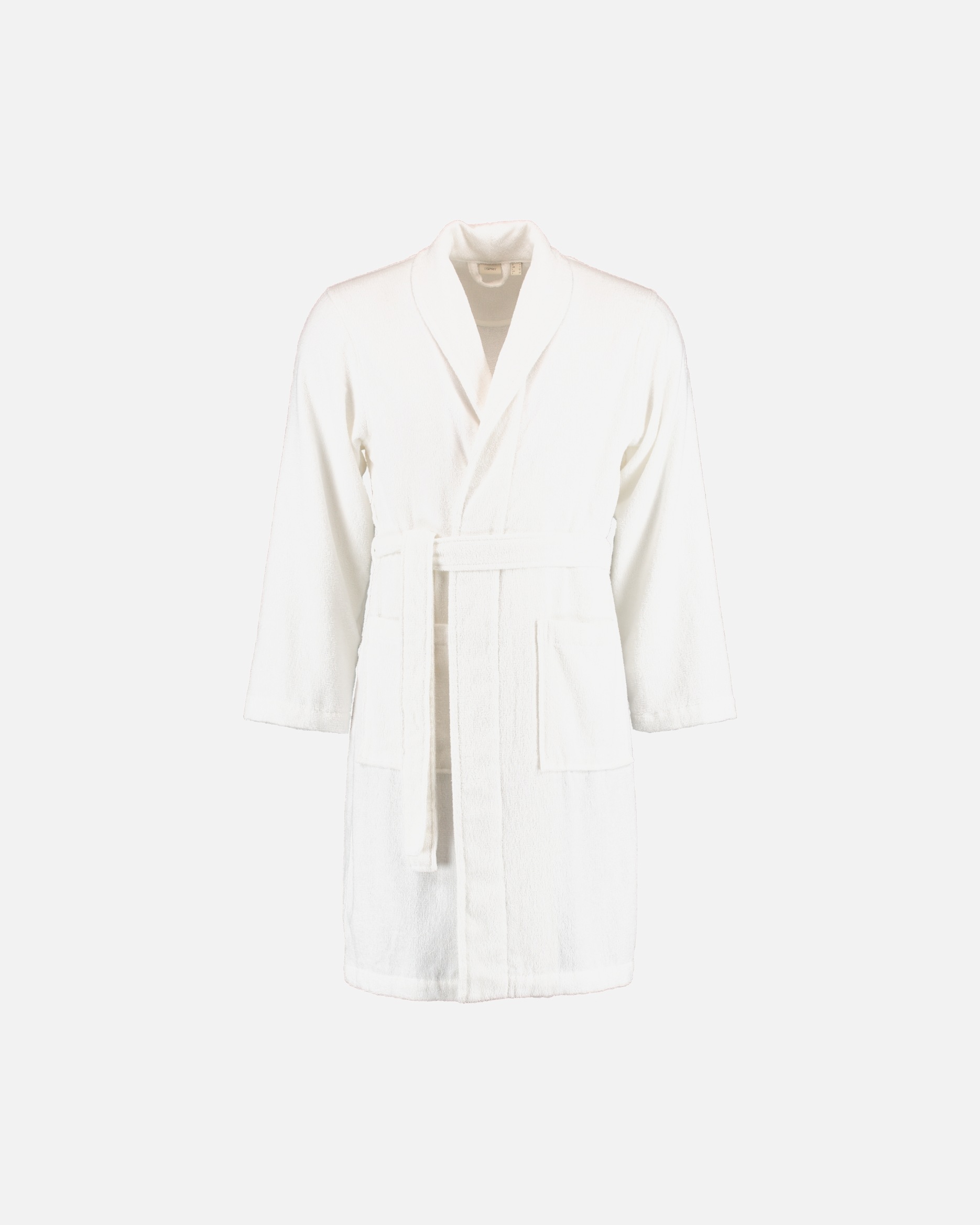 Bademantel für Unisex Esprit Esprit Bademäntel unisex Schalkragen Mono white - 030 XXL
