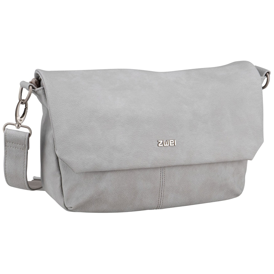 ZWEI Umhängetasche Mademoiselle M60 Nubuk/Ice Grau Damen