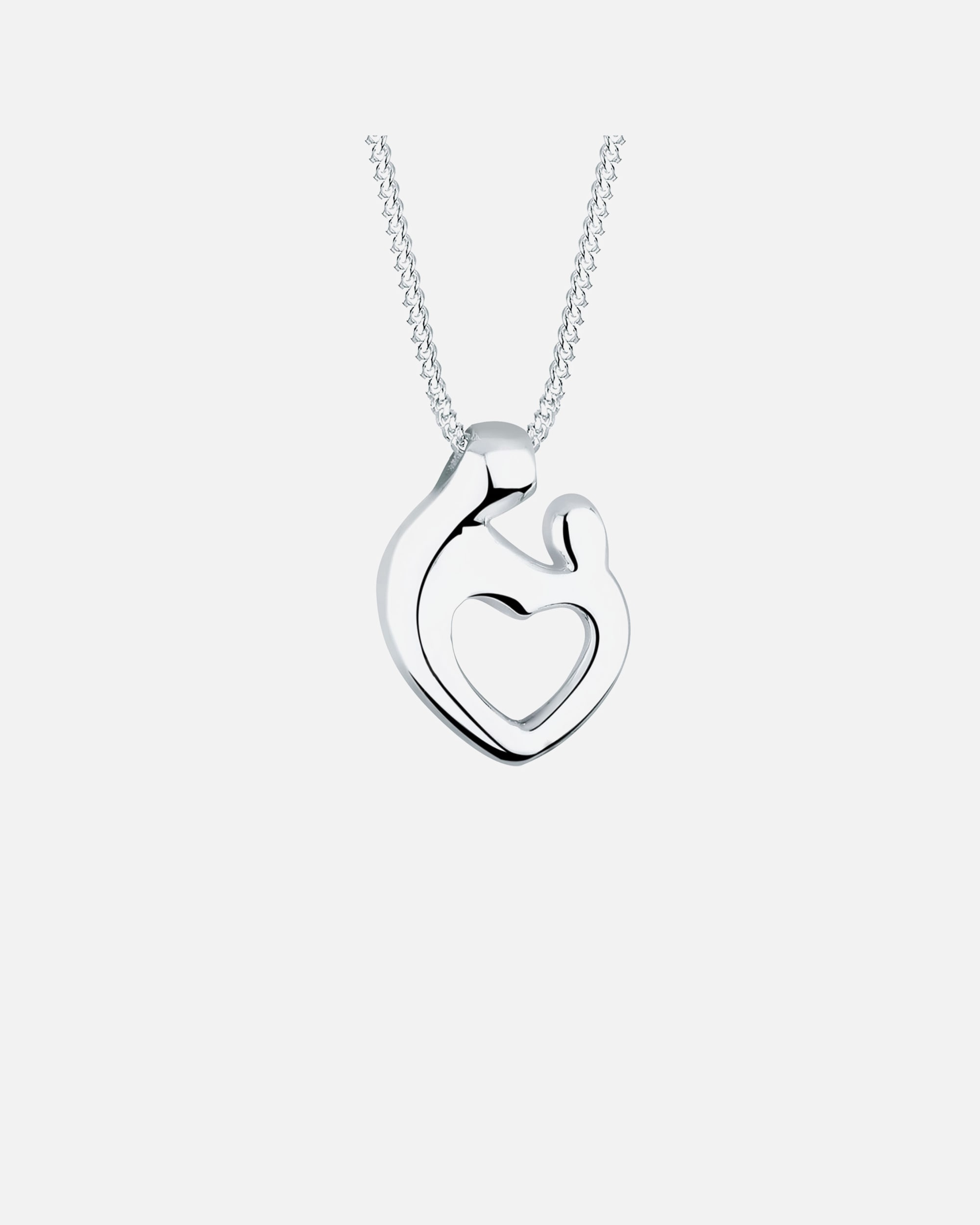 Halskette für Weiblich Elli Mutter & Kind Verbundenheit 925 Sterling Silber 55