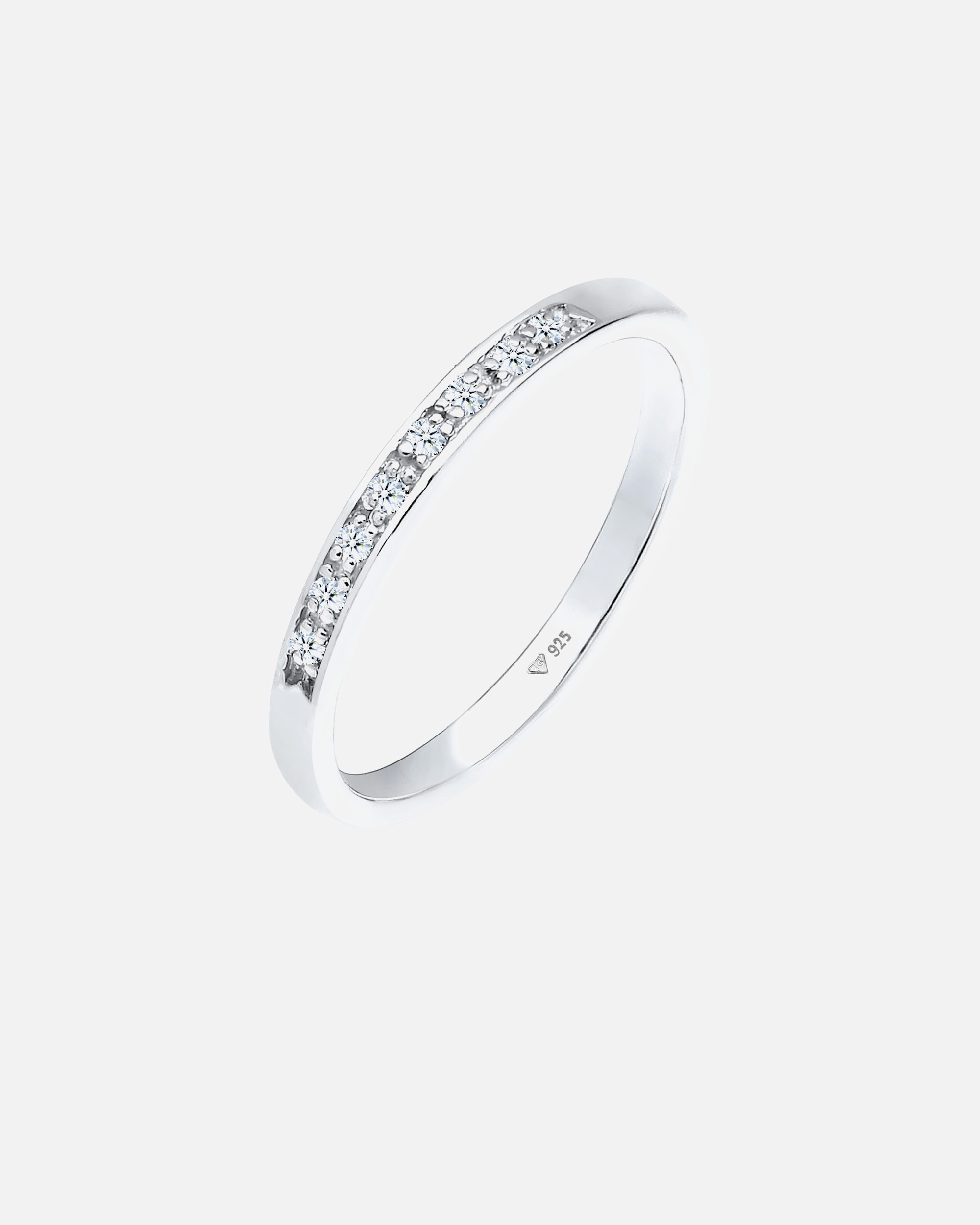Ring für Weiblich Elli DIAMONDS Aufsteckring Funkelnd Diamant (0.04 ct) 925 Silber 56