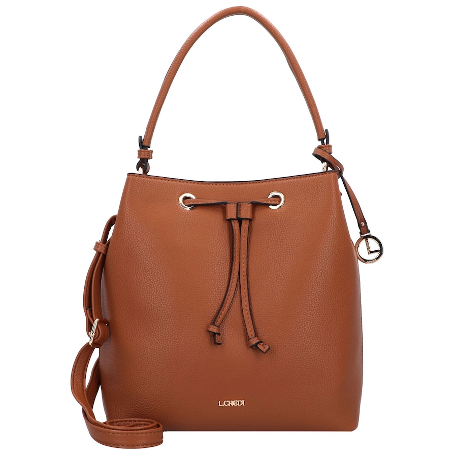 L.CREDI Ebony Beuteltasche cognac Braun Damen