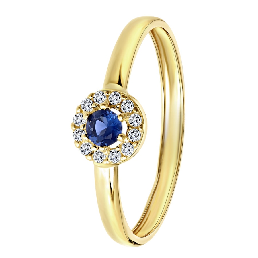 Lucardi Ringe 9 carat 375 Gold - 52mm Damen