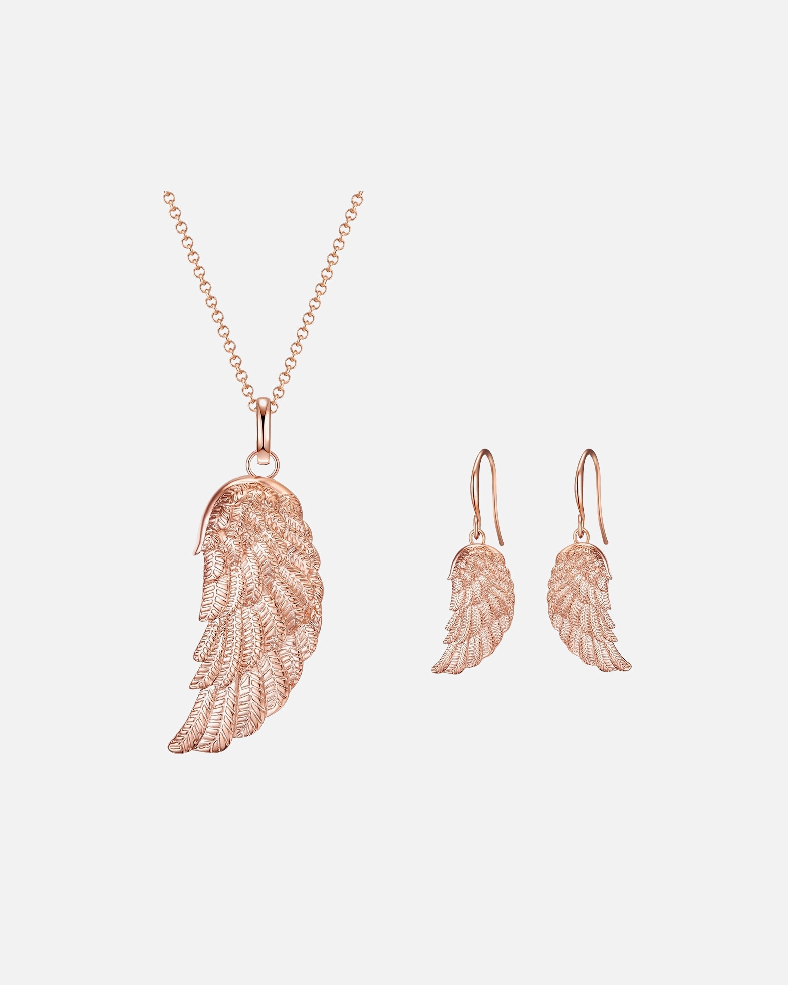 Schmuckset für Weiblich Rafaela Donata Set (Kette + Ohrringe) Rosévergoldet 49,5 mm