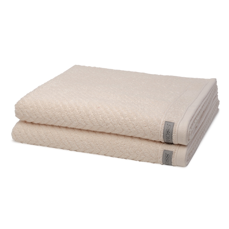 ROSS Smart 2er Set Duschtuch Natur Silber