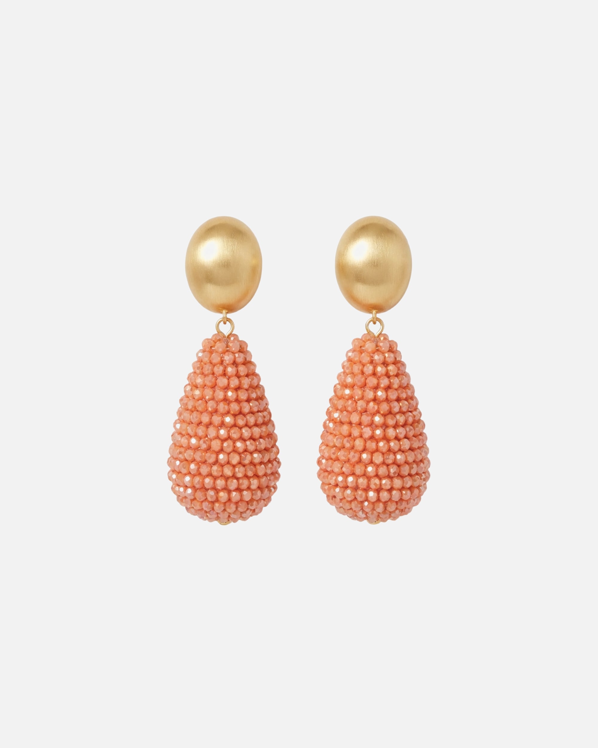 Ohrringe für Unisex Filippa Firenze Ohrclips Sirena mit eleganter Tropfenform gold