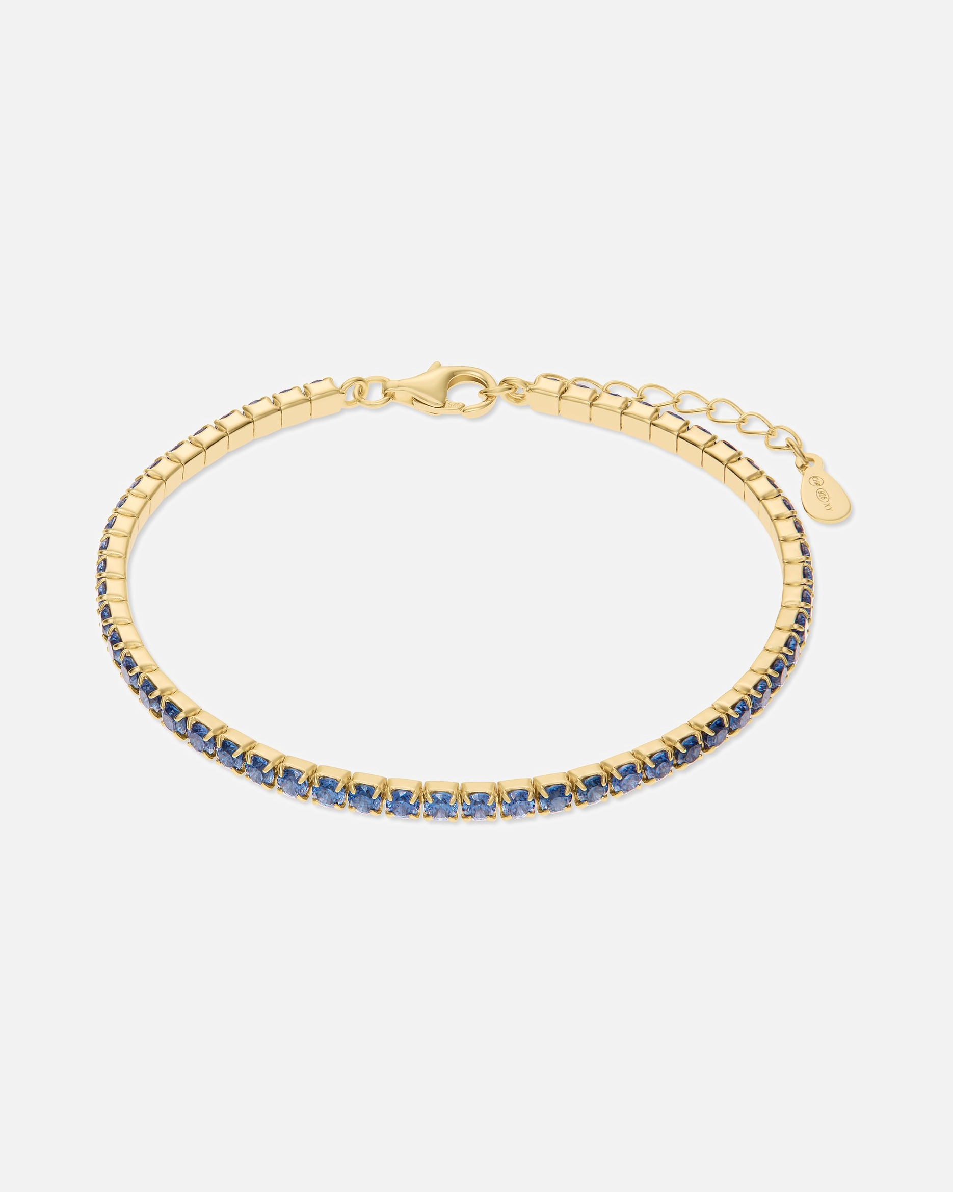 Armband für Weiblich CHRIST Armband 925er Silber, recycelt blau, gelbgold