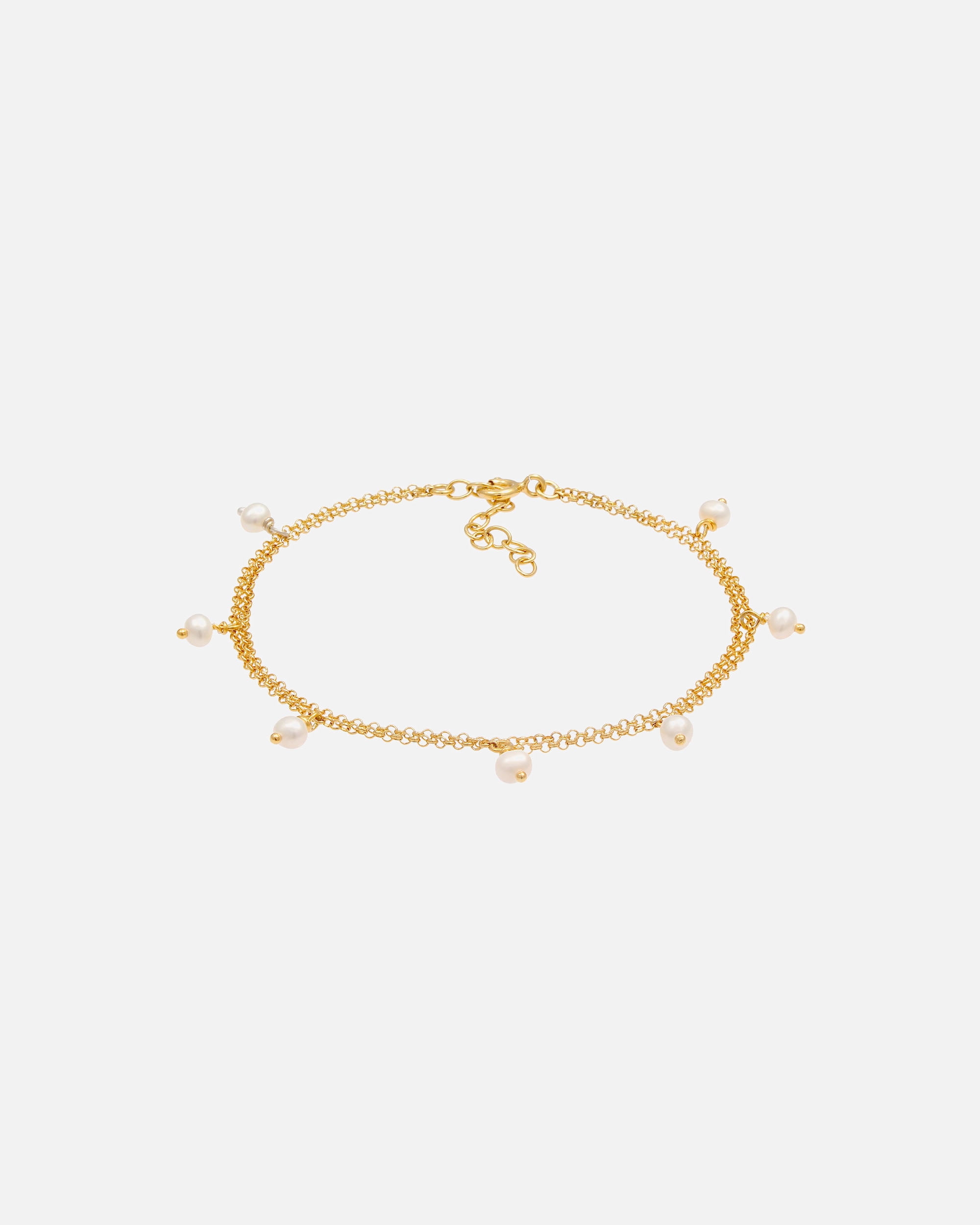 Armband für Weiblich Elli Süsswasserzuchtperlen Layerlook 925 Silber 16