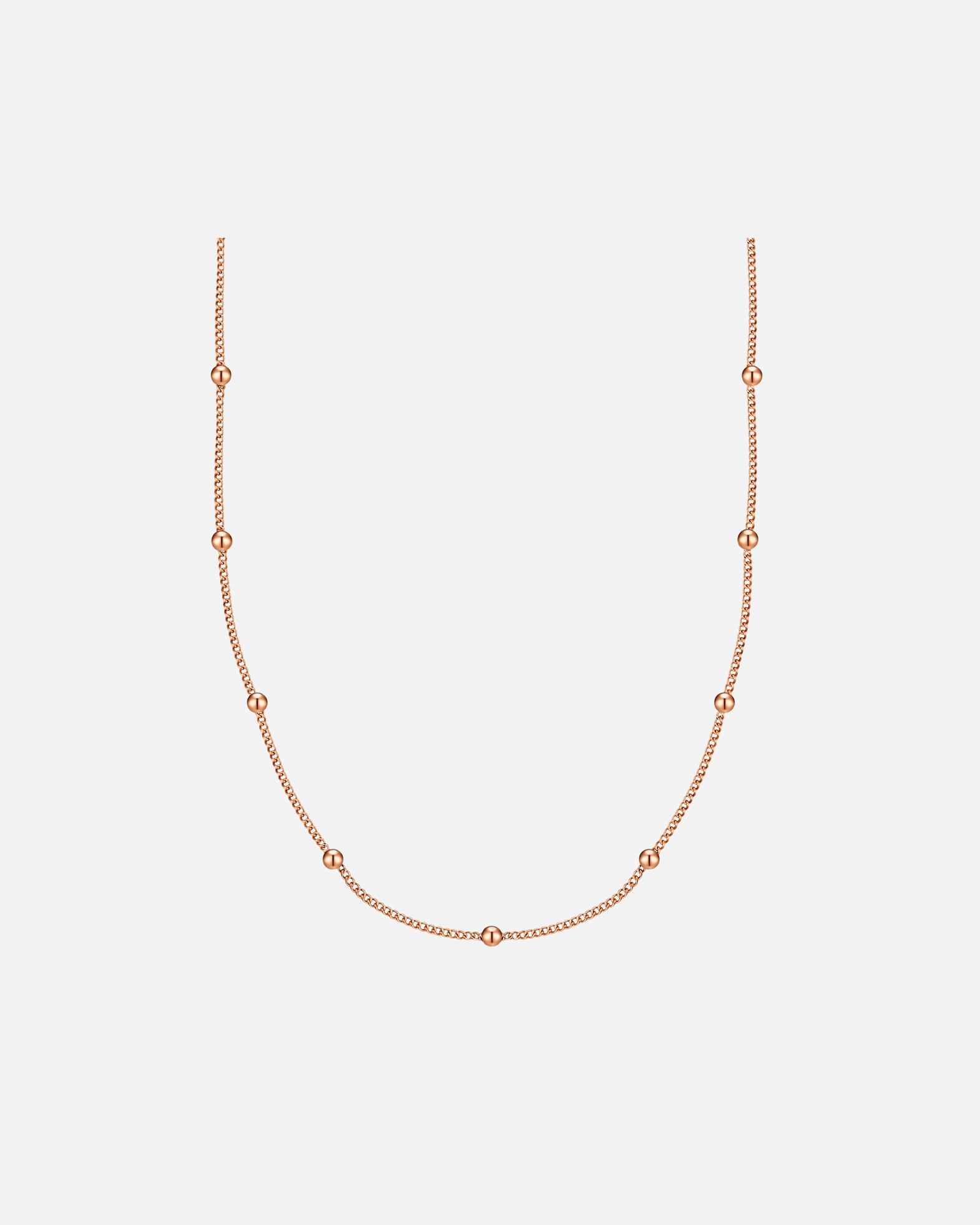 Halskette für Weiblich Glanzstücke München Halskette aus Edelstahl in Roségold 40,0 cm Basiskette + 5,0 cm Verlängerung