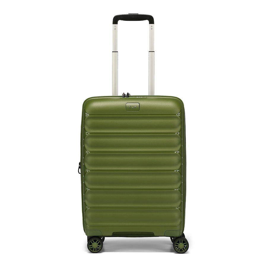 d & n Travel Line 4700 4 Rollen Kabinentrolley 55 cm mit Dehnfalte Grün Herren