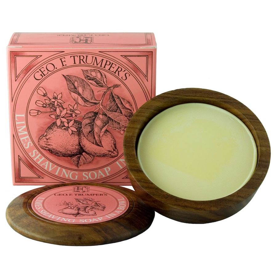 Geo. F. Trumper Limes Hard Shaving Soap Wooden Bowl 80 g Herren