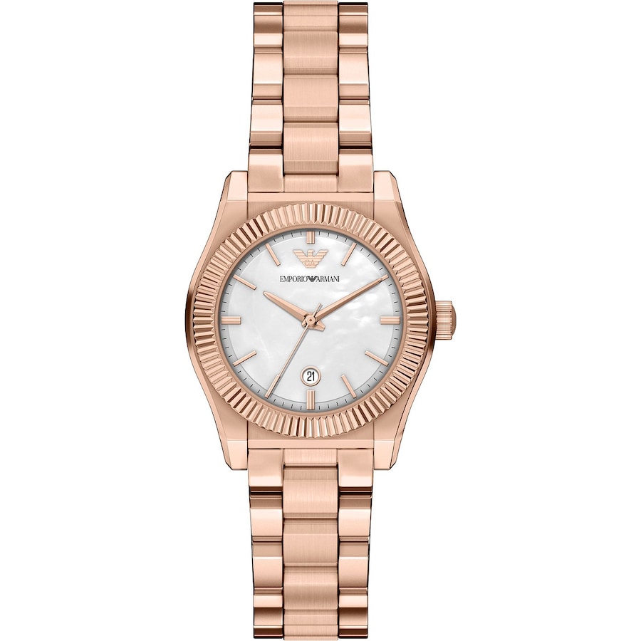Emporio Armani Damenuhr Edelstahl roségold Damen