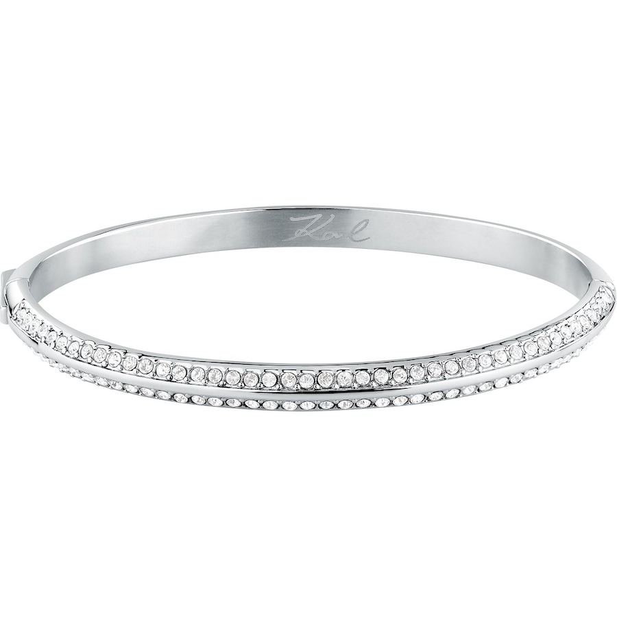 Karl Lagerfeld Armreif Edelstahl silber Damen