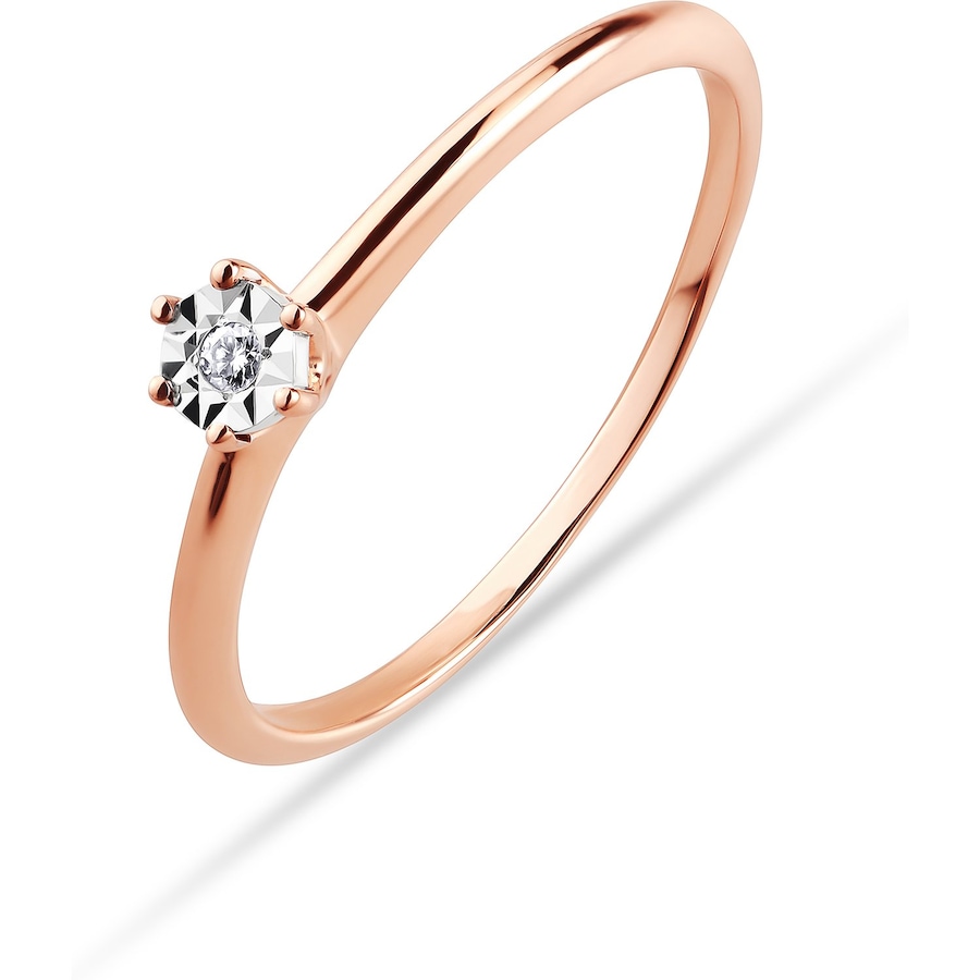 CHRIST Damenring 375er Roségold 58 Damen