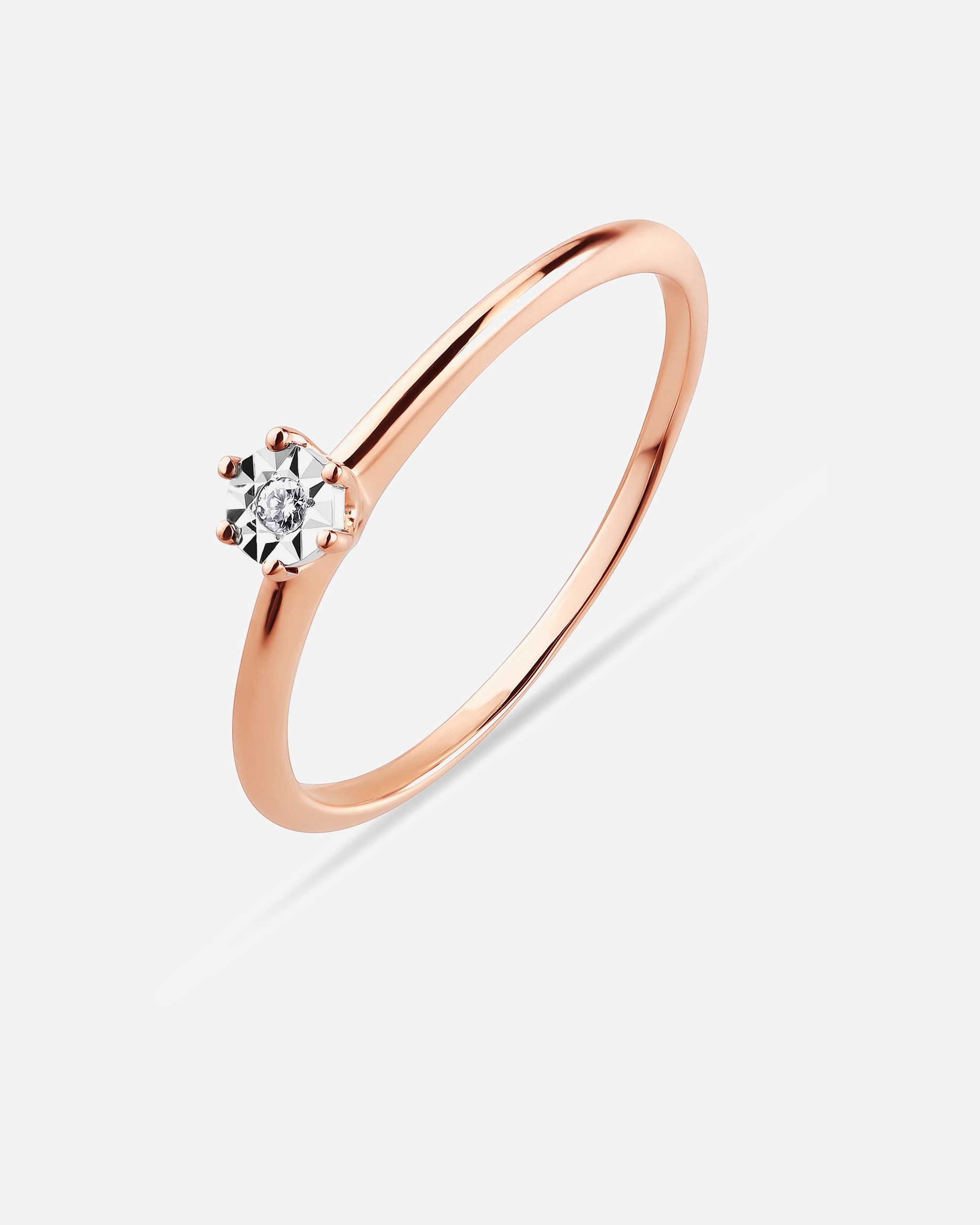 Ring für Weiblich CHRIST Damenring 375er Roségold 54