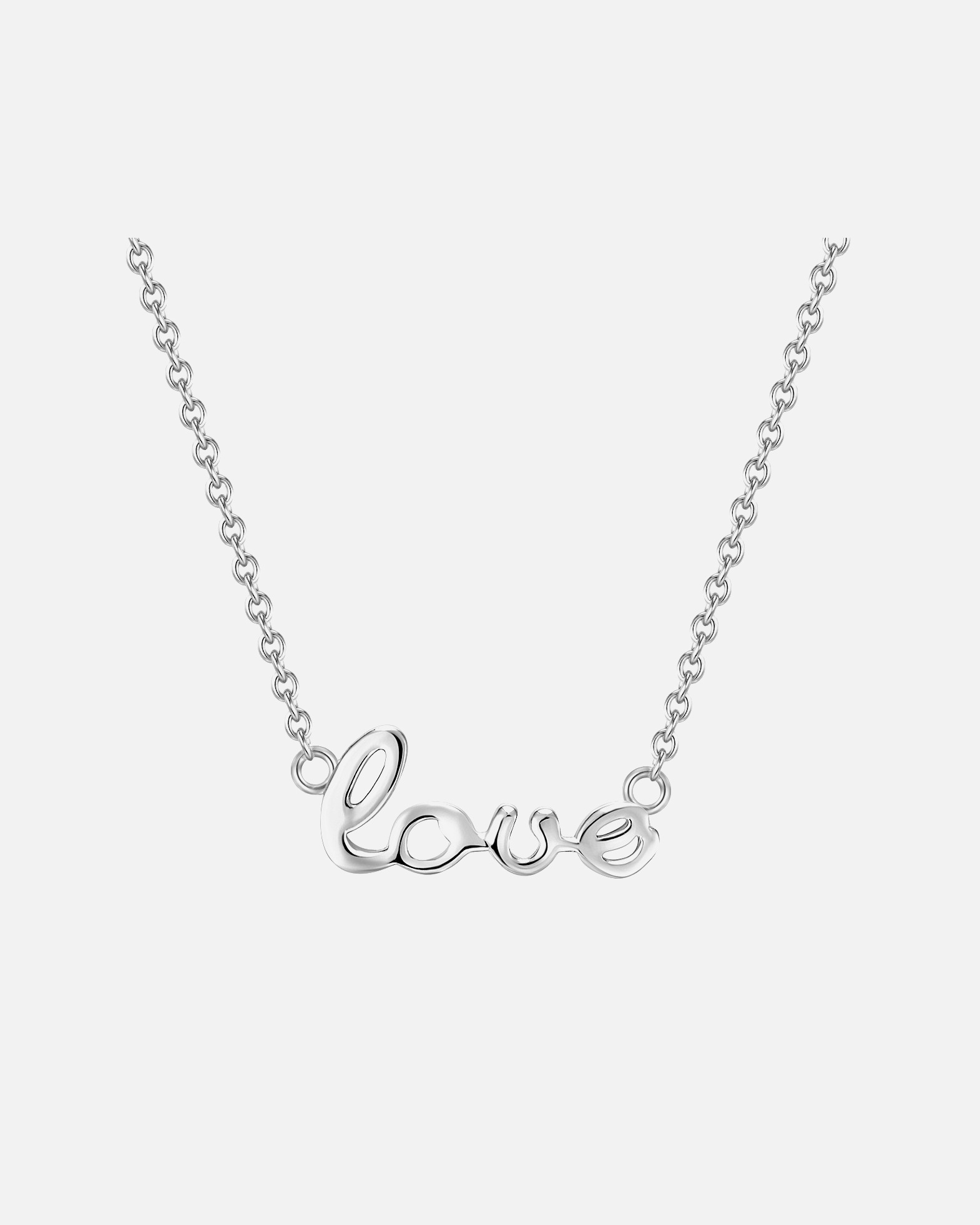 Halskette für Weiblich Glanzstücke München Halskette love Sterling Silber in Silber 40,0 cm Basiskette + 5,0 cm Verlängerung