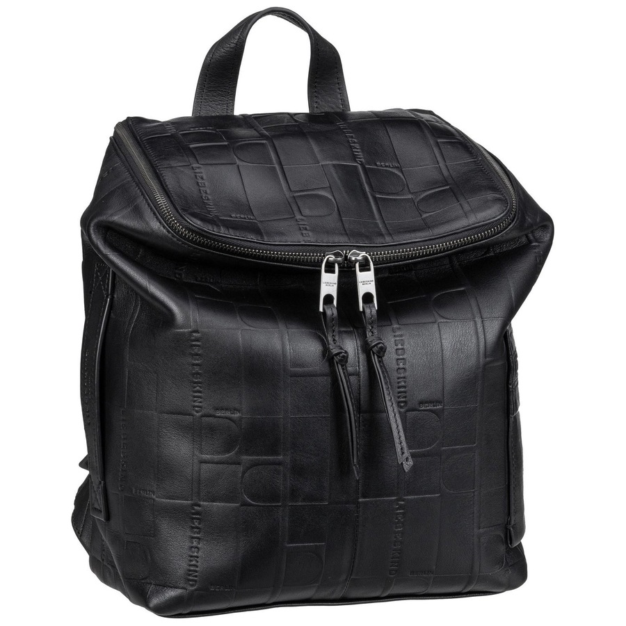 Liebeskind Rucksack Hera Monogramm Black Schwarz Damen
