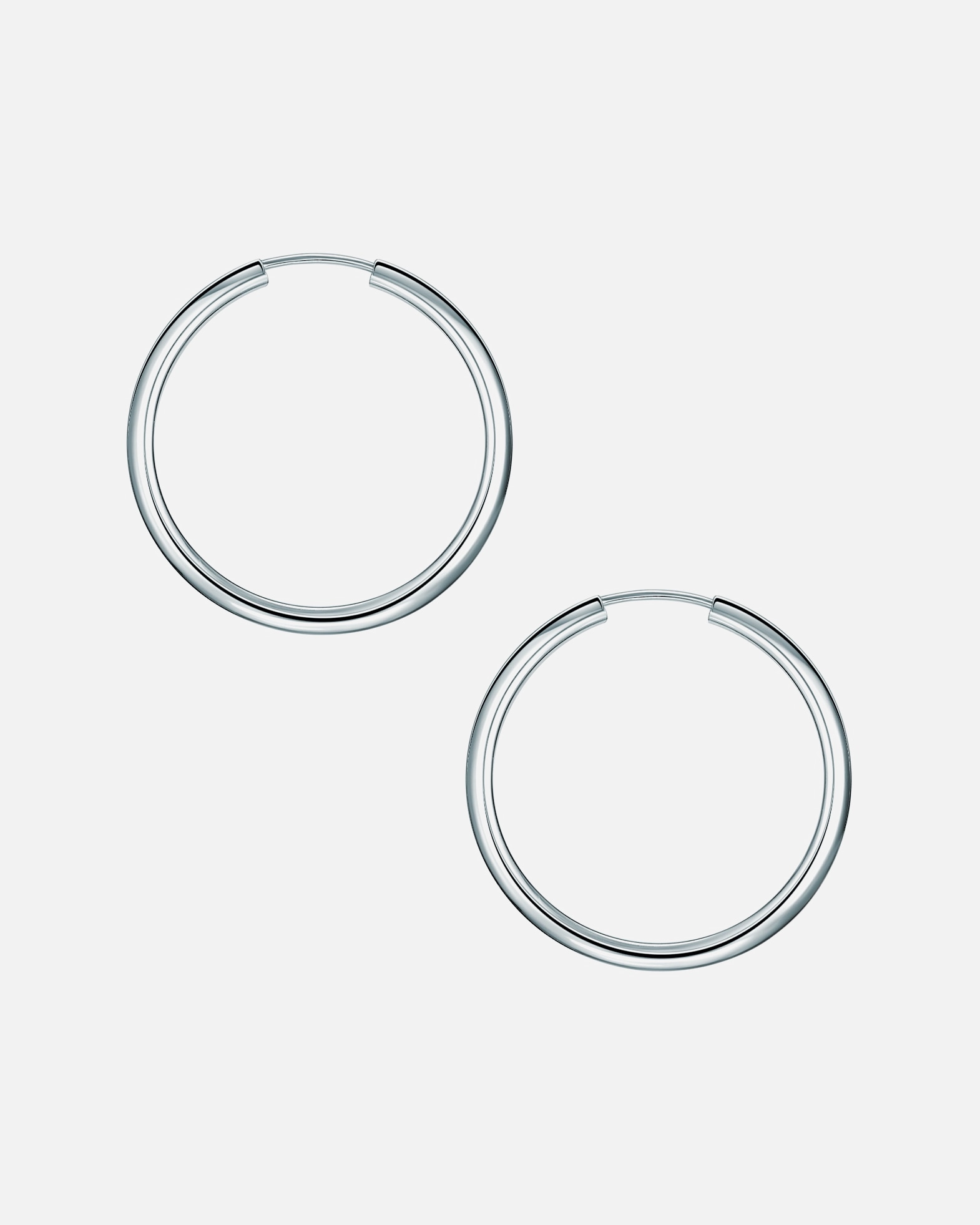 Creolen für Weiblich Rafaela Donata Creolen Sterling Silber in Silber 30,0 mm