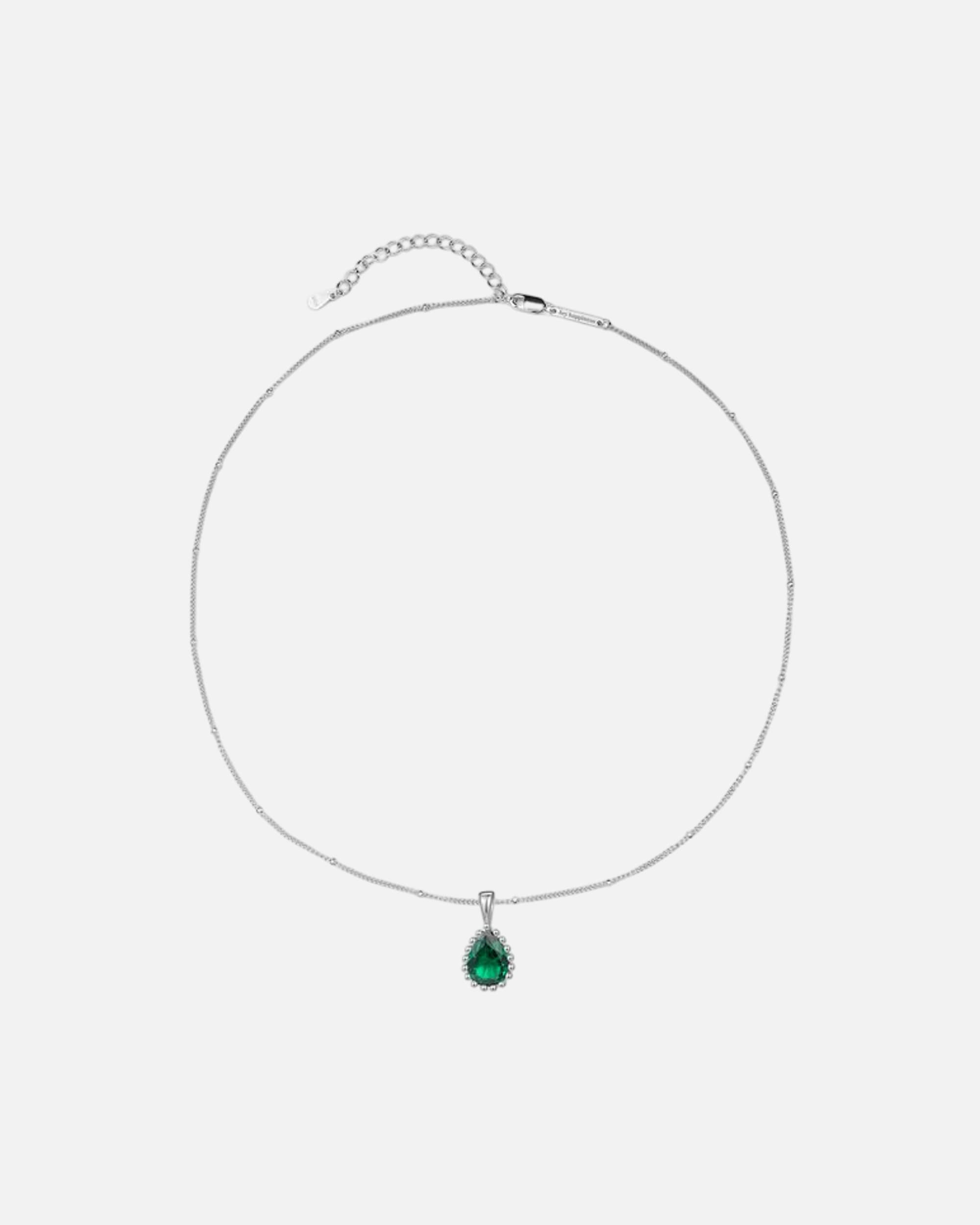 Halskette für Weiblich Hey Happiness Default Brand Line Mai Geburtsstein Halskette Silber