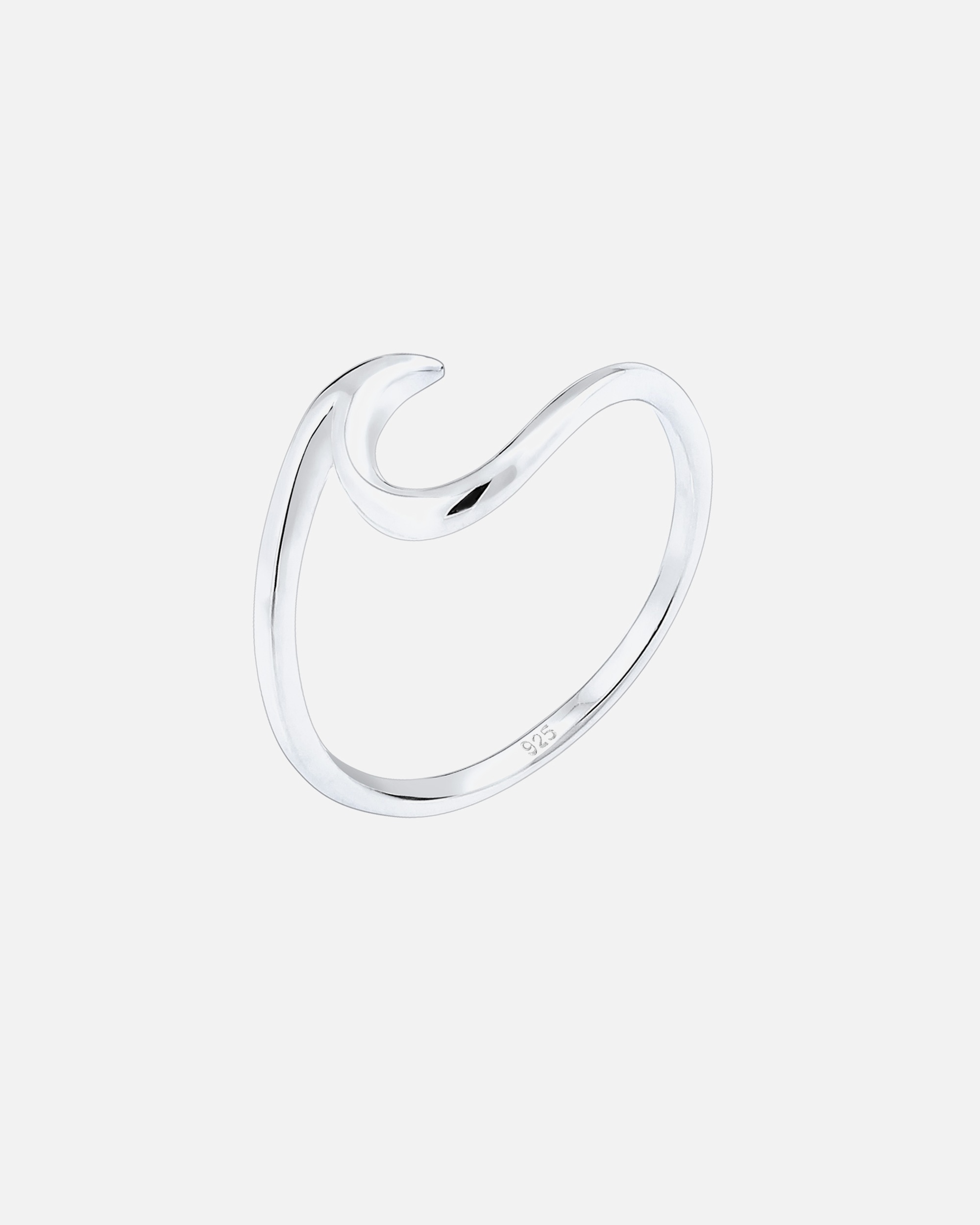 Ring für Weiblich Elli Wellen Wave Strand Trend 925 Sterling Silber 52