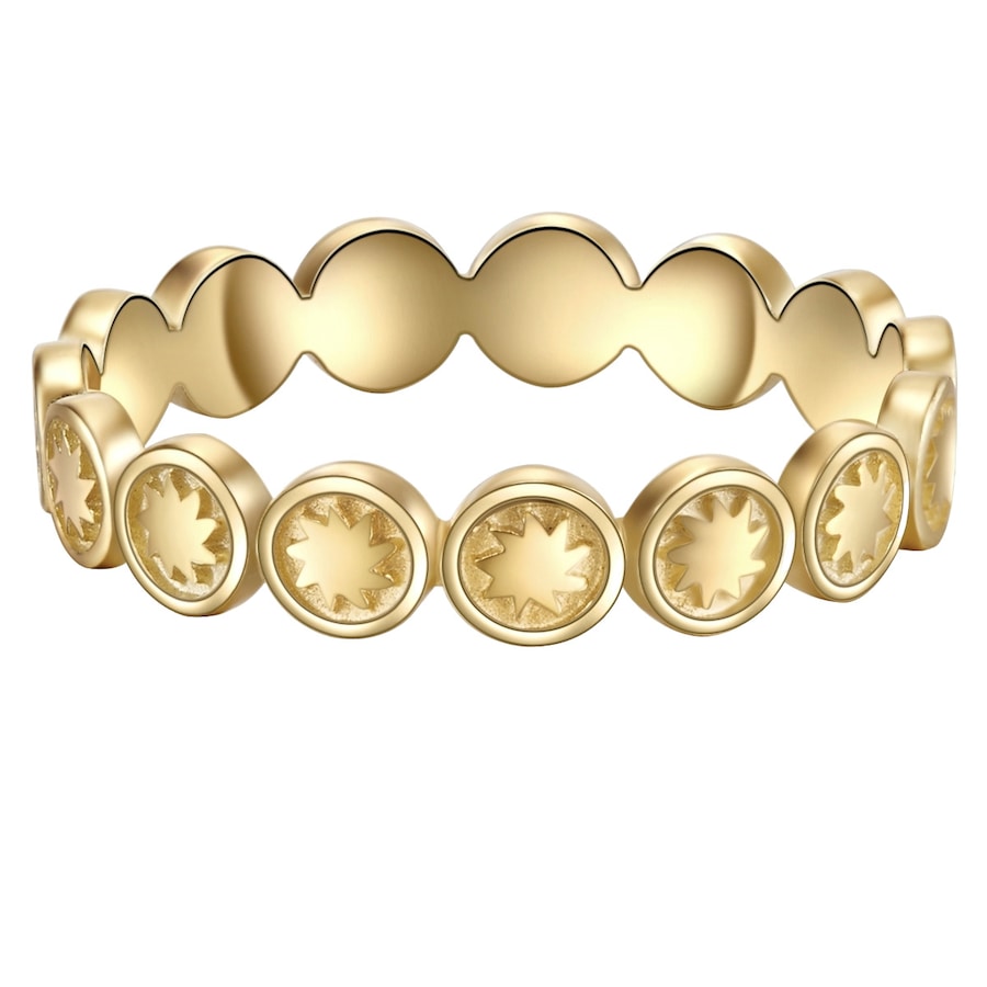 Glanzstücke München Ring Sonne Sterling Silber in Gelbgold 60 Damen