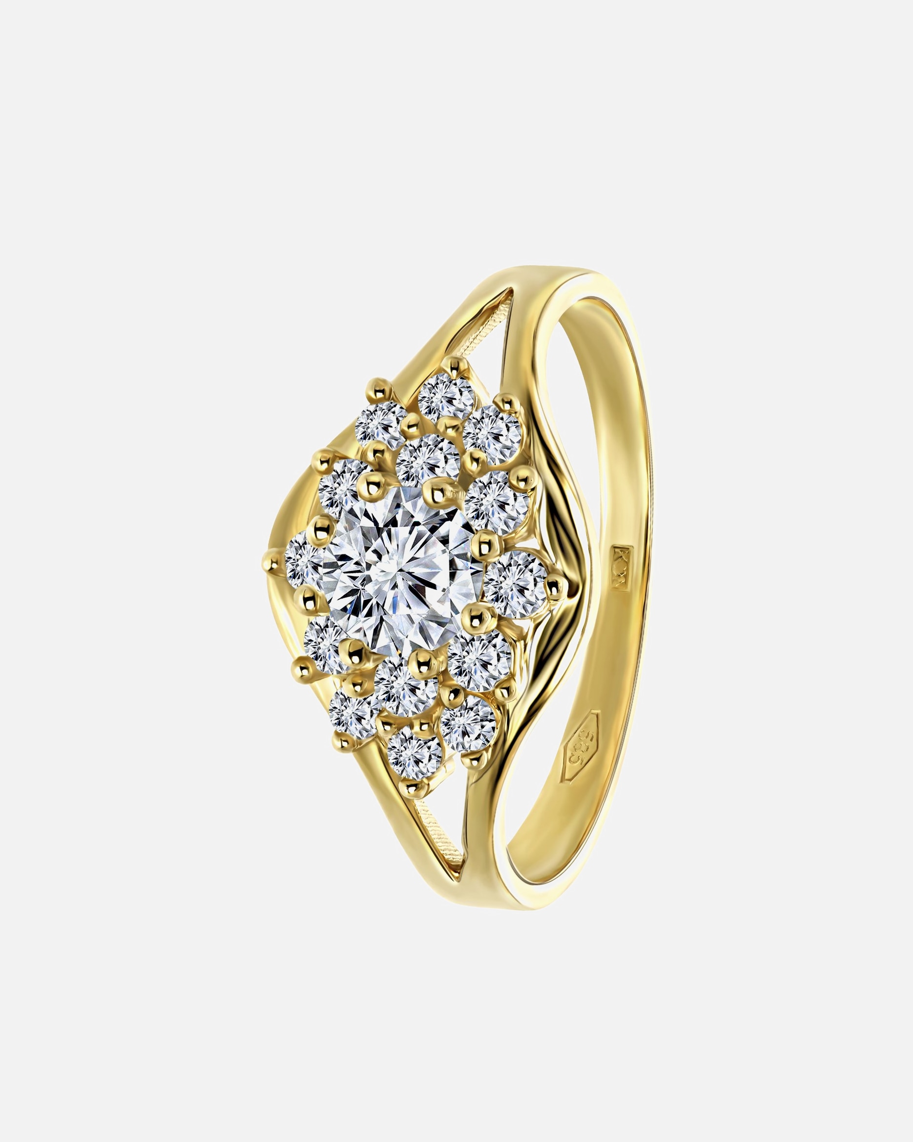 Ring für Weiblich Lucardi Ringe 9 carat 585 Gold - 60mm