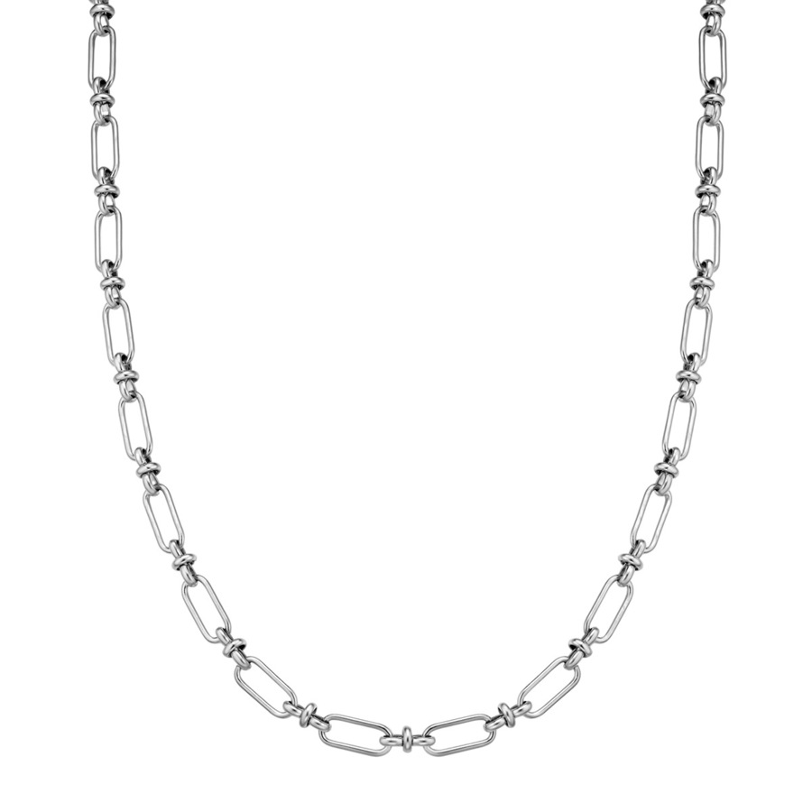 True Rebels Halskette aus Edelstahl in silber 50 cm Herren