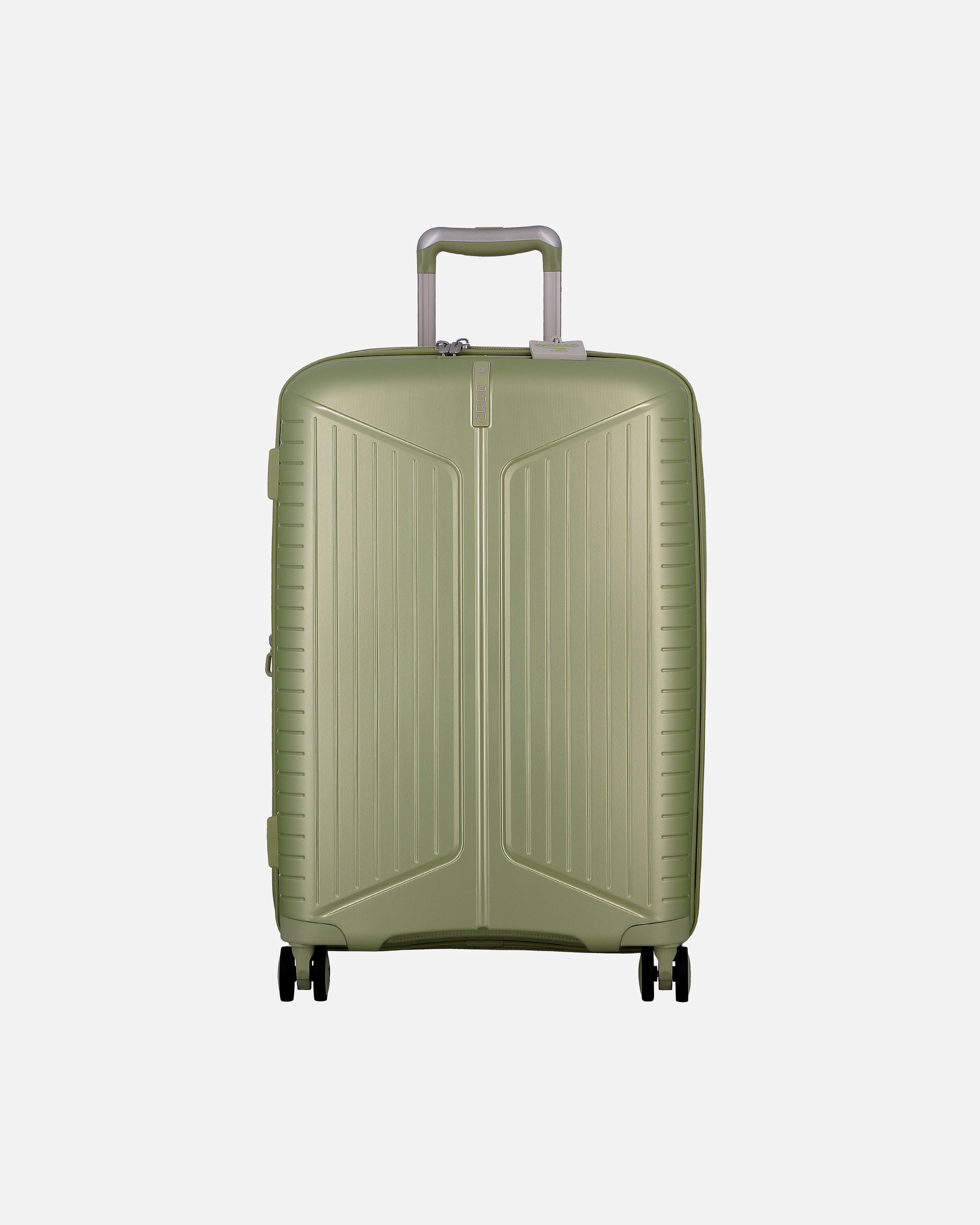 Koffer für Männlich Jump Evae 4 Rollen Trolley 66 cm mit Dehnfalte vert clair