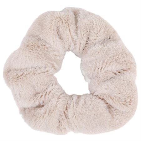 SOHO Teddie Scrunchie Khaki Silber Damen