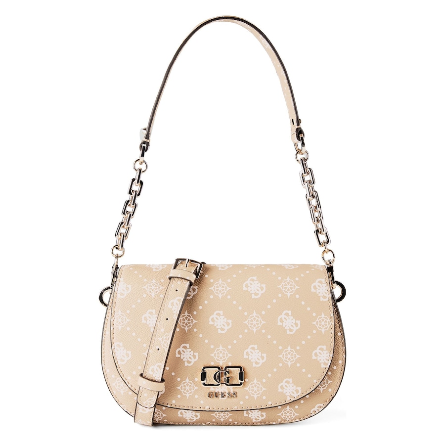 Guess Emelie Schultertasche biscotti logo Braun Damen