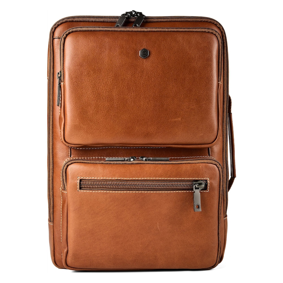 Jekyll & Hide Business-Rucksack RFID Schutz Leder 43 cm Laptopfach colt Braun Herren