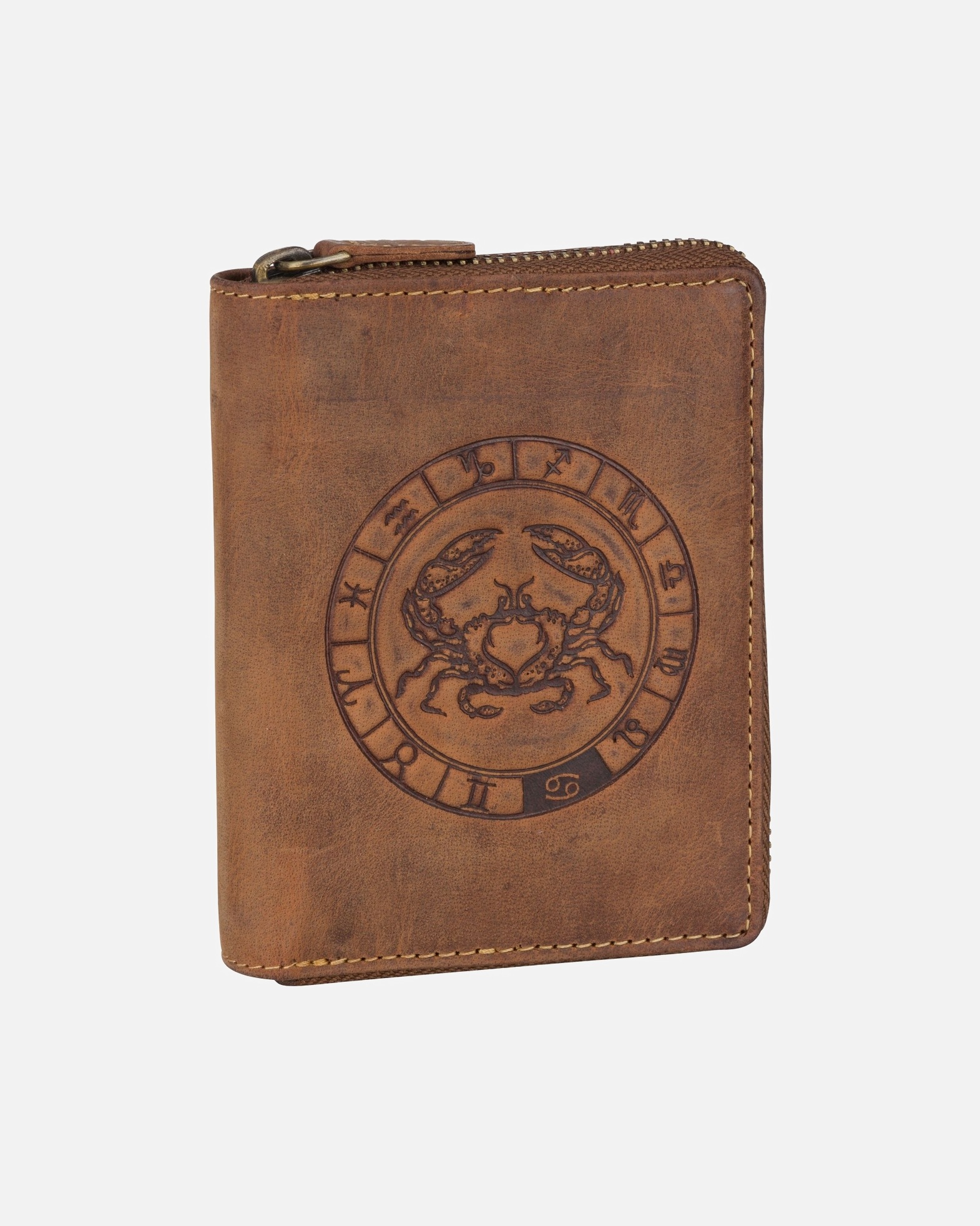 Portemonnaie für Unisex Greenburry Geldbörse Vintage 821A Sternzeichen Krebs