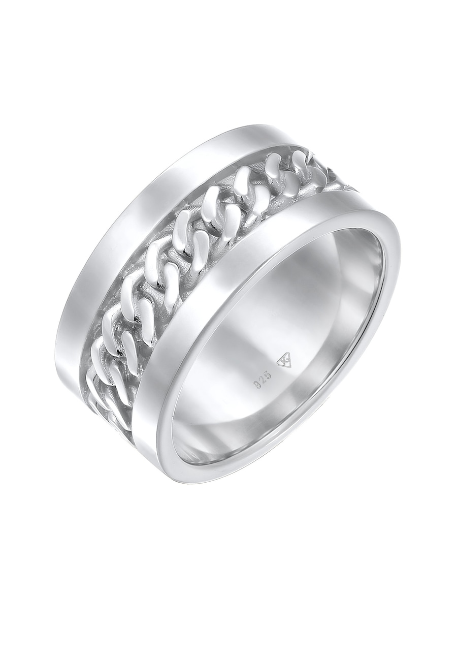 Elli Bandring Panzer Design Breit 925 Silber 52 Damen