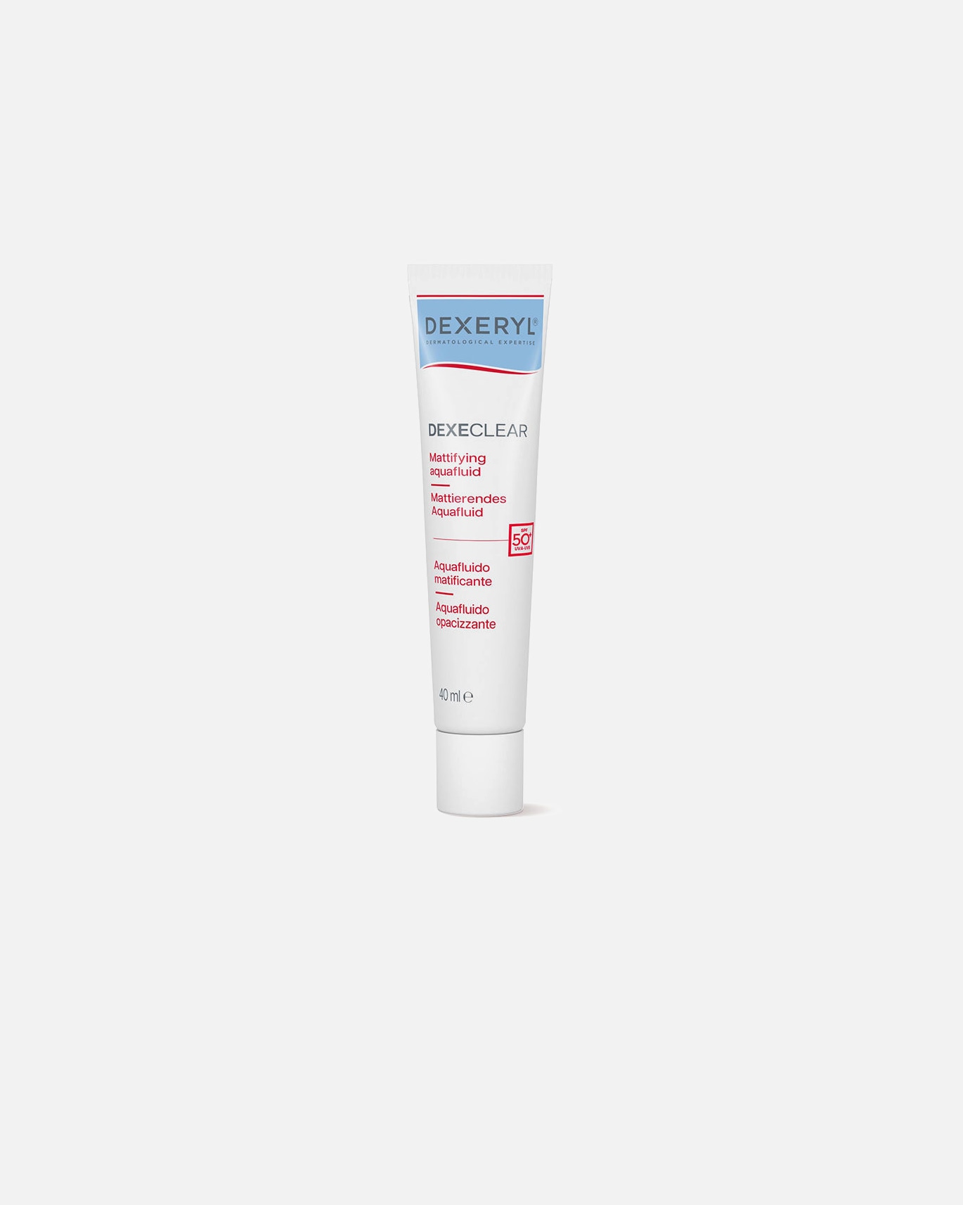 Sonnencreme für Unisex DEXERYL DEXECLEAR Aquamatizing Fluid SPF50+ 40 ml