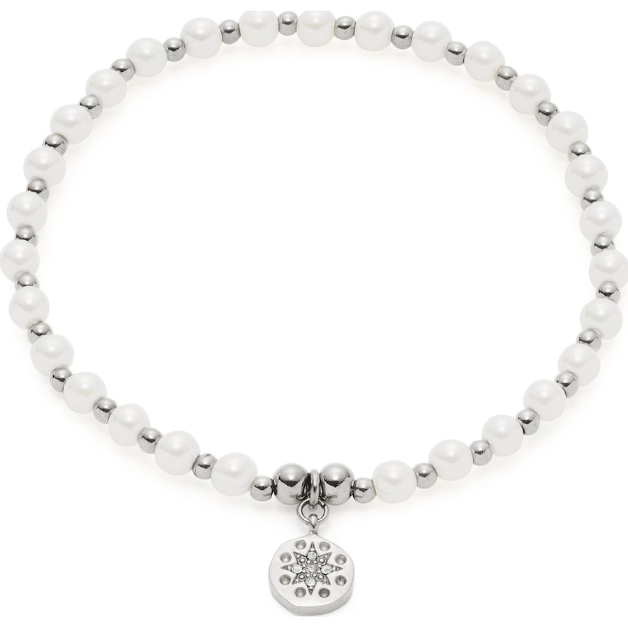 Leonardo Armband Edelstahl weiß Damen