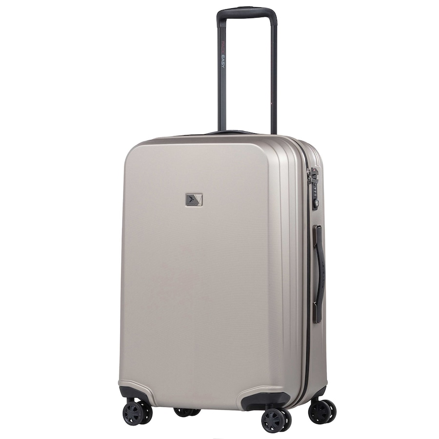 Pack Easy Genius 4 Rollen Trolley M 66 cm taupe Silber Herren