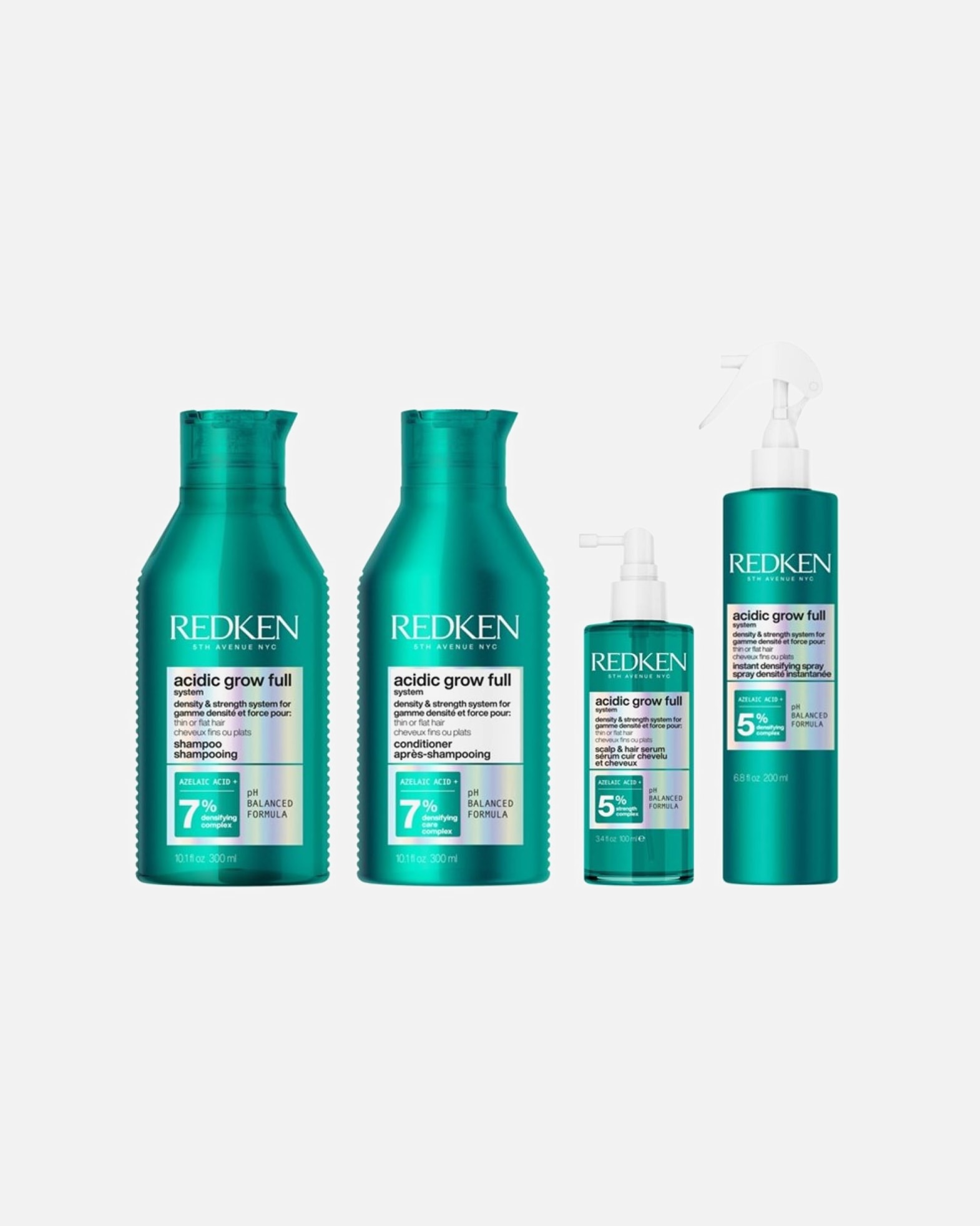 Haarpflegeset für Weiblich Redken Default Brand Line Acidic Grow Full Bundle 4er Set 1 Stück