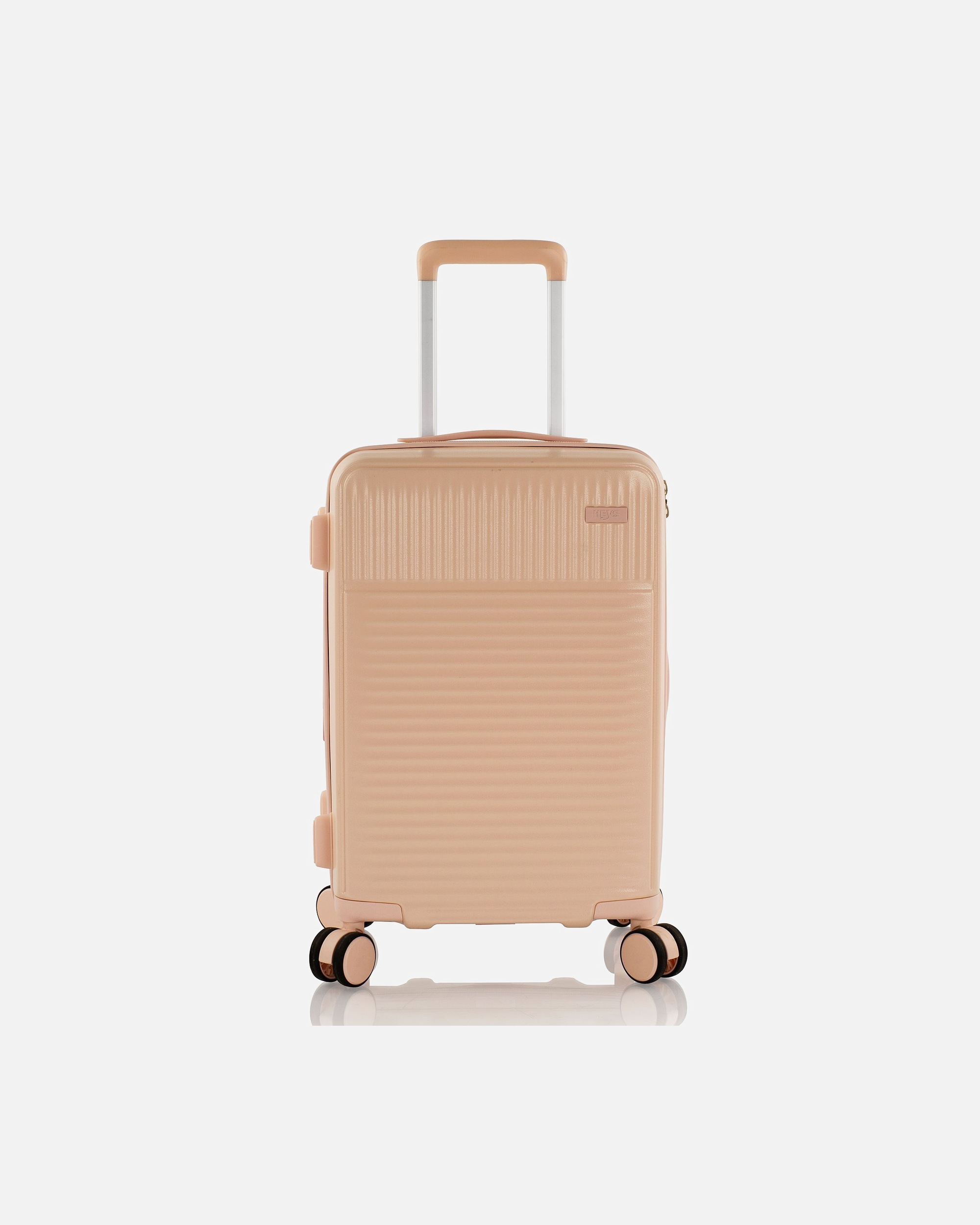 Handgepäckkoffer für Männlich Heys Pastel 4 Rollen Kabinentrolley S 53 cm mit Dehnfalte nude