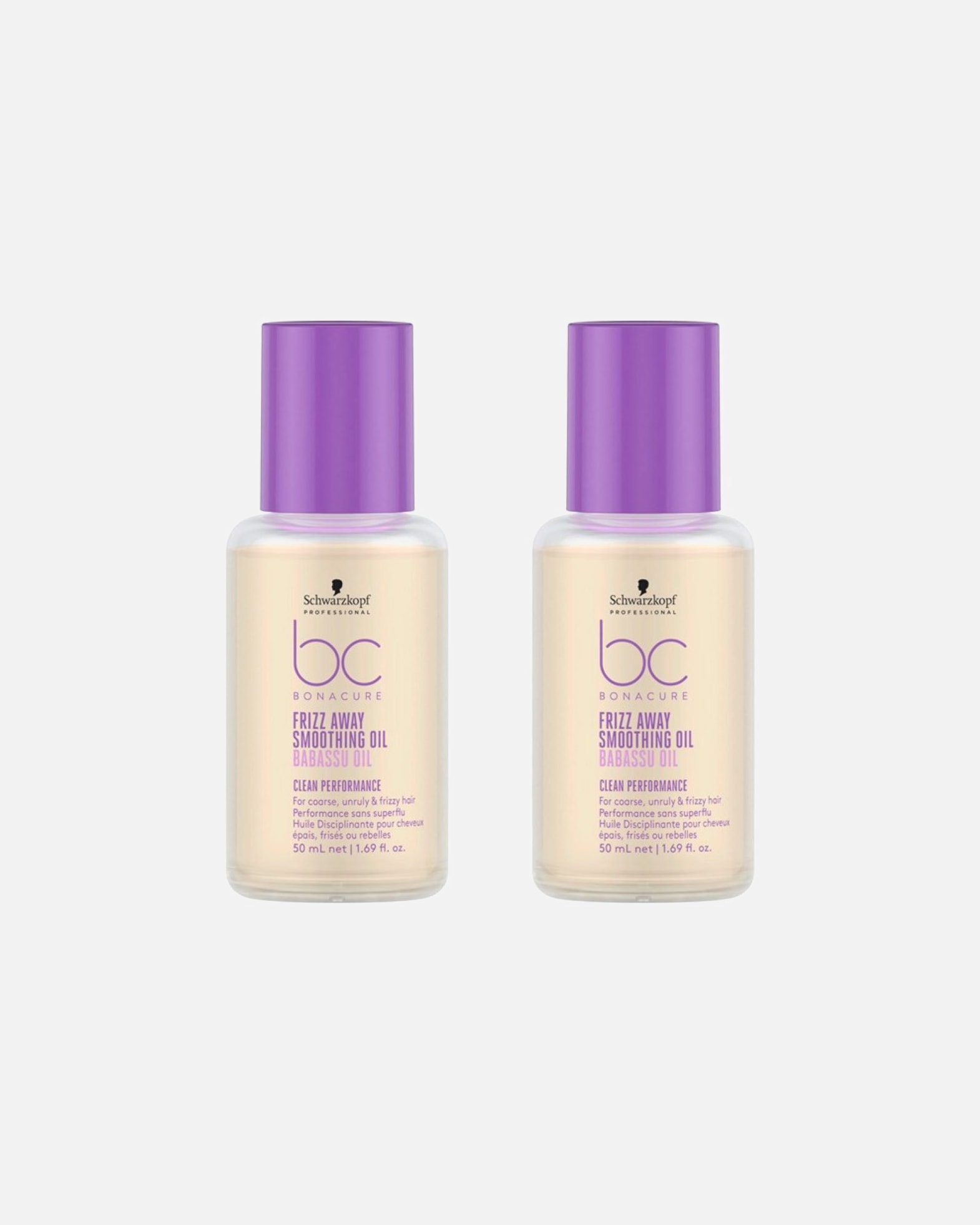 Haaröl für Weiblich Schwarzkopf Professional BC Frizz Away Smoothing Oil 2er Set 1 Stück