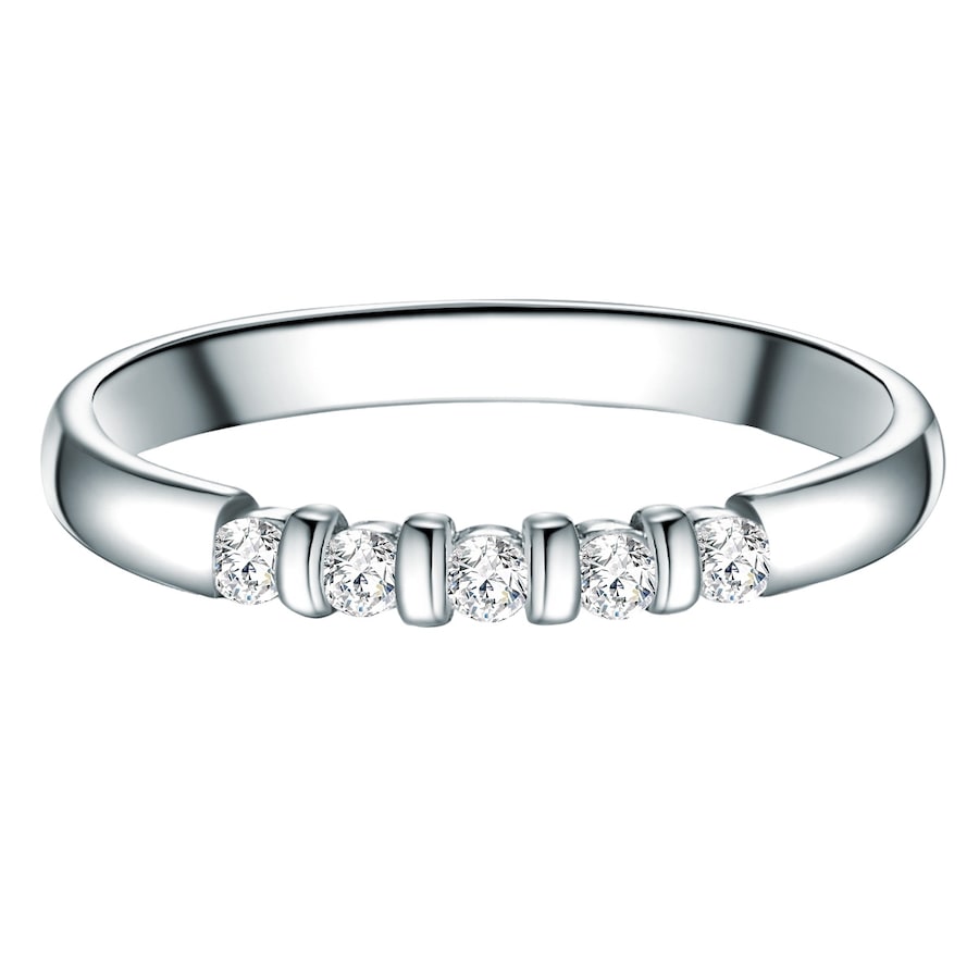 Trilani Ring Sterling Silber Zirkonia in 52 Damen