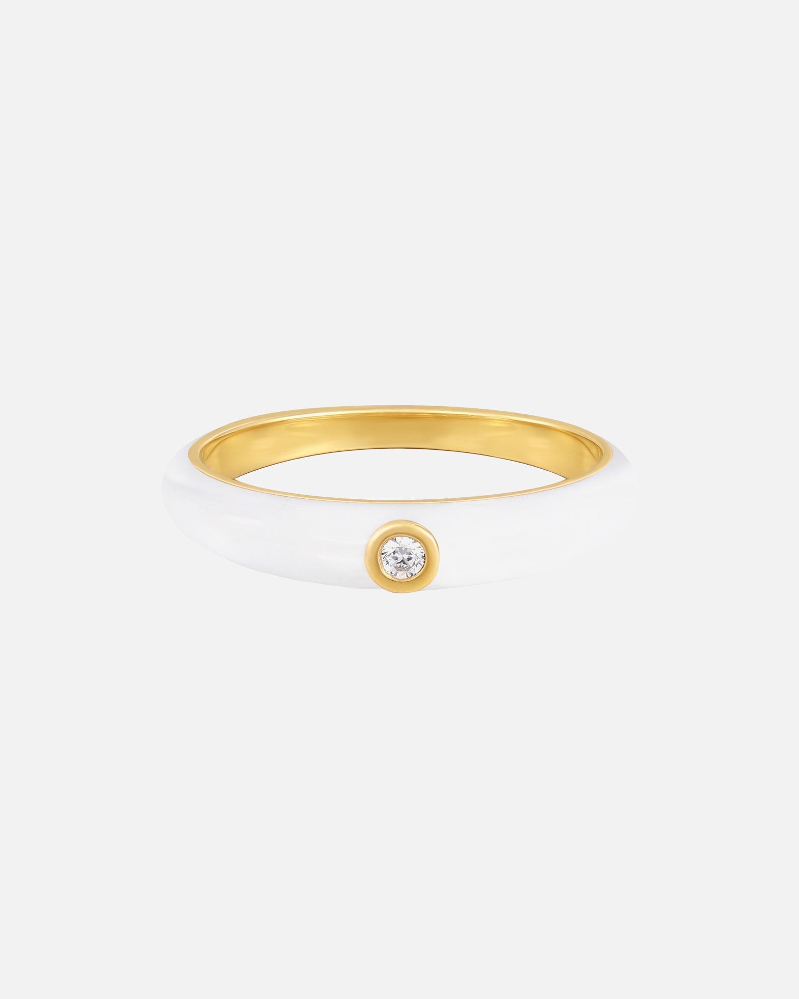 Ring für Weiblich Glanzstücke München Ring aus Sterling Silber in gelbgold mit Zirkonia 58
