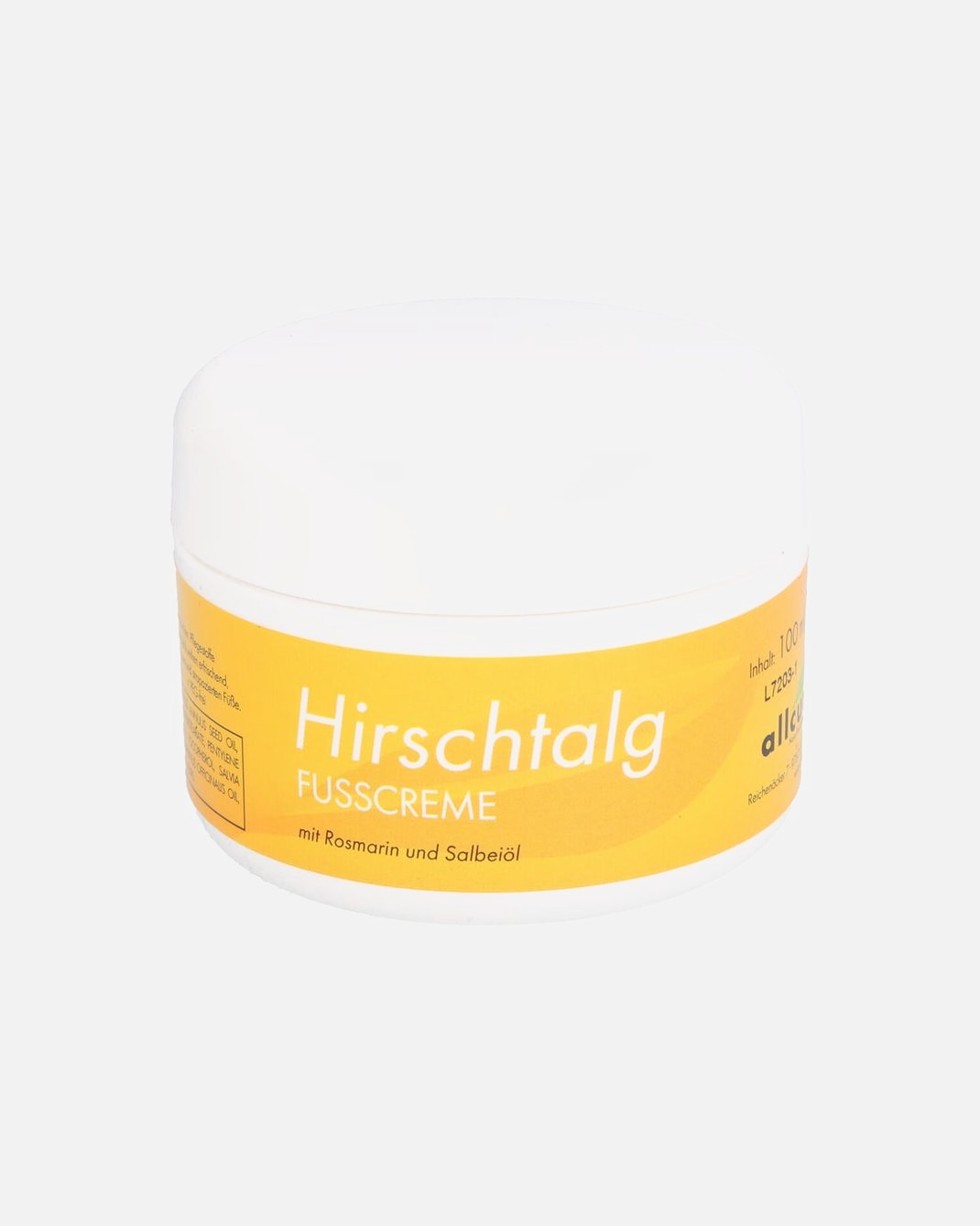 Fußcreme für Unisex allcura Naturheilmittel HIRSCHTALGCREME 100 ml