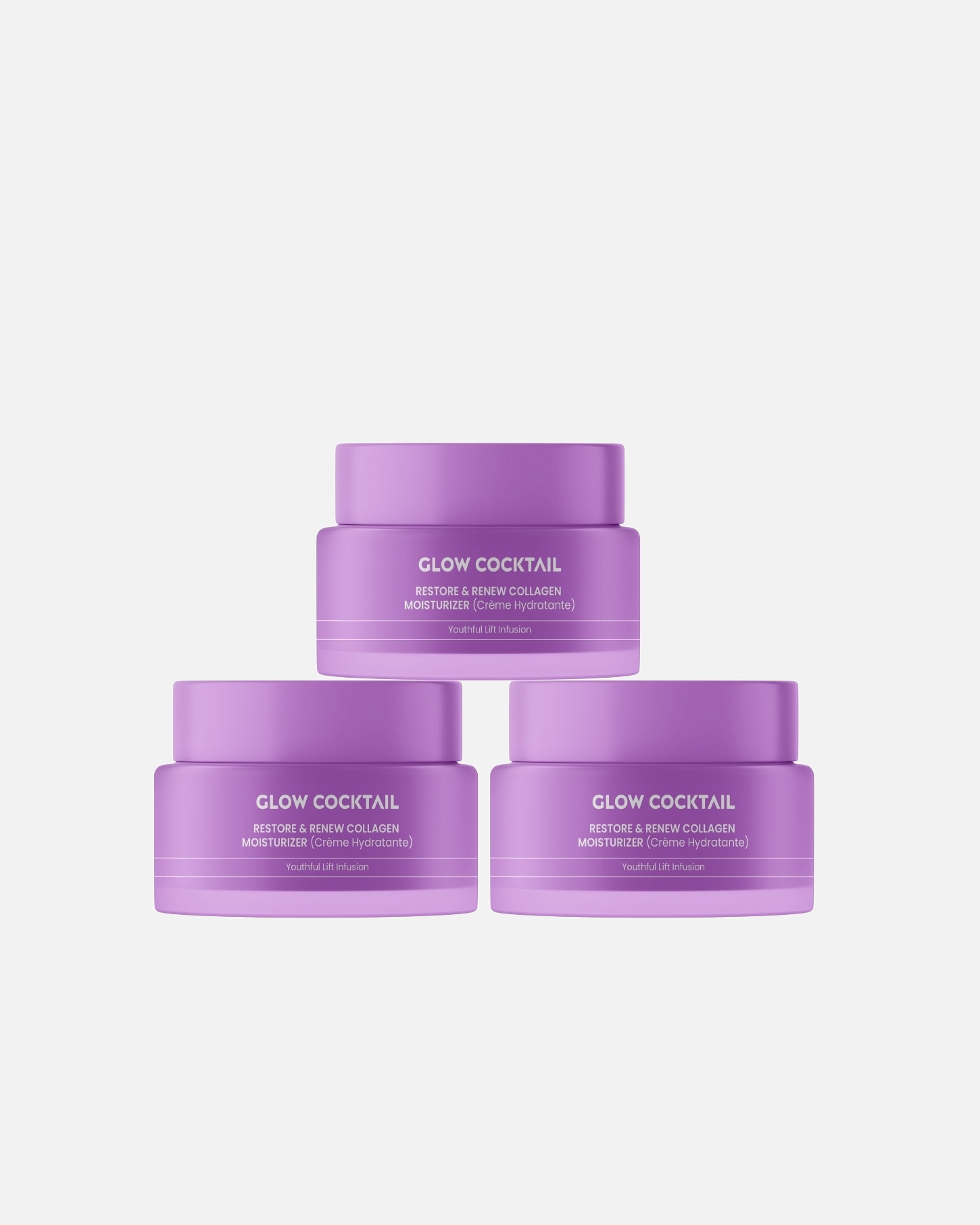 Gesichtscreme für Weiblich Glow Cocktail Collagen Renew Trio 1 Stück