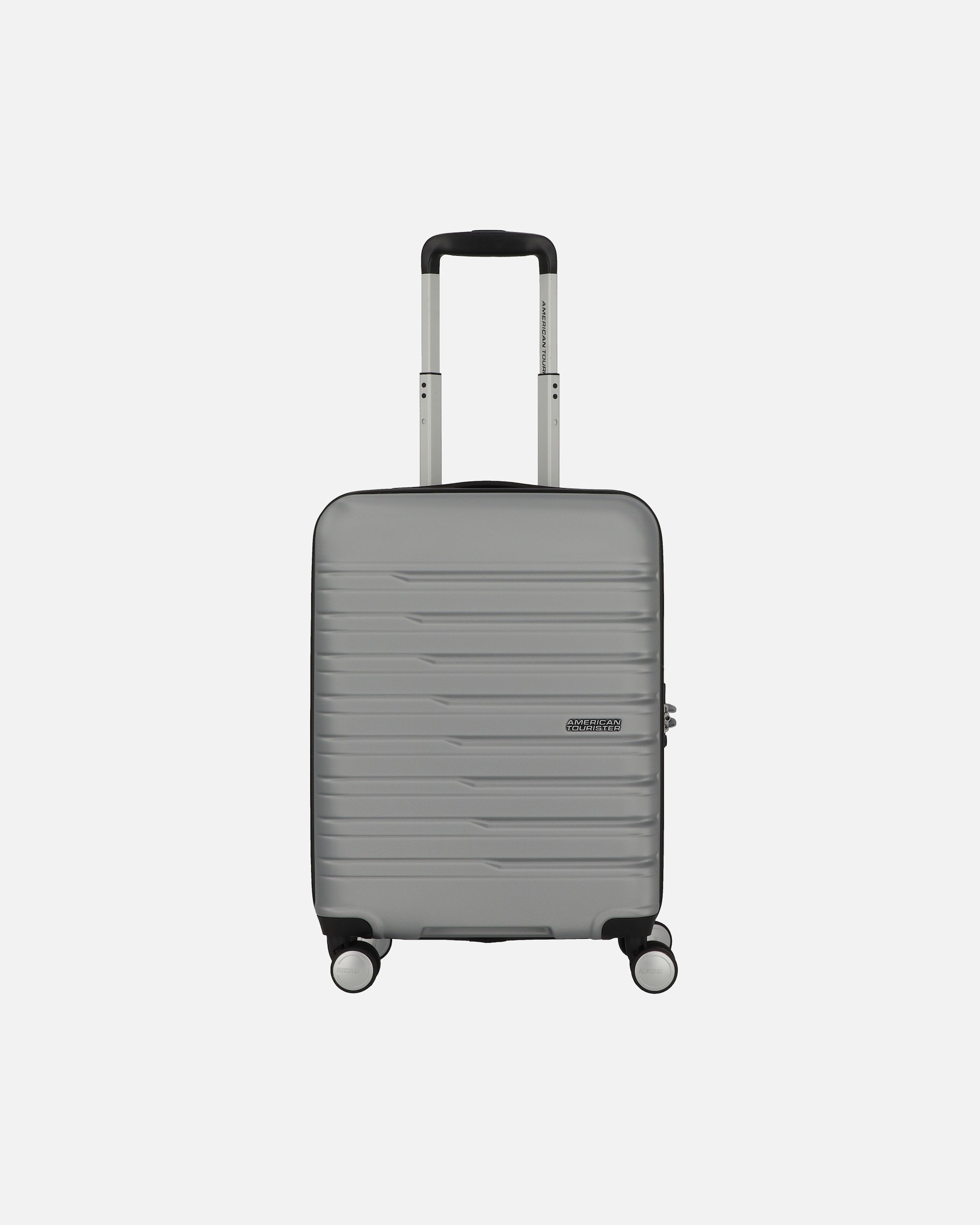 Handgepäckkoffer für Männlich American Tourister Flashline 4 Rollen Kabinentrolley 55 cm sky silver