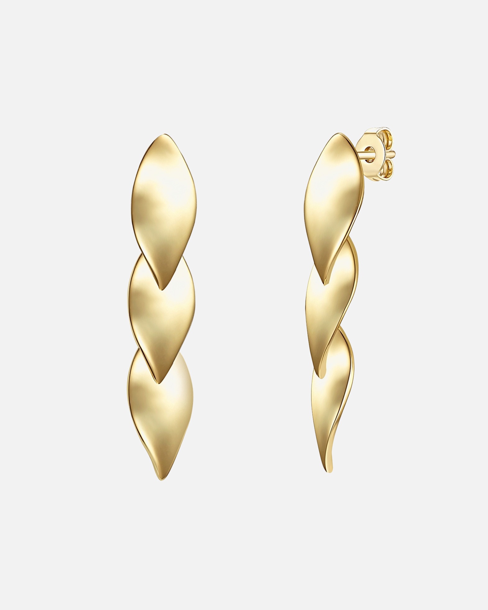 Ohrringe für Weiblich Glanzstücke München Ohrhänger Sterling Silber in Gelbgold 38,3 mm